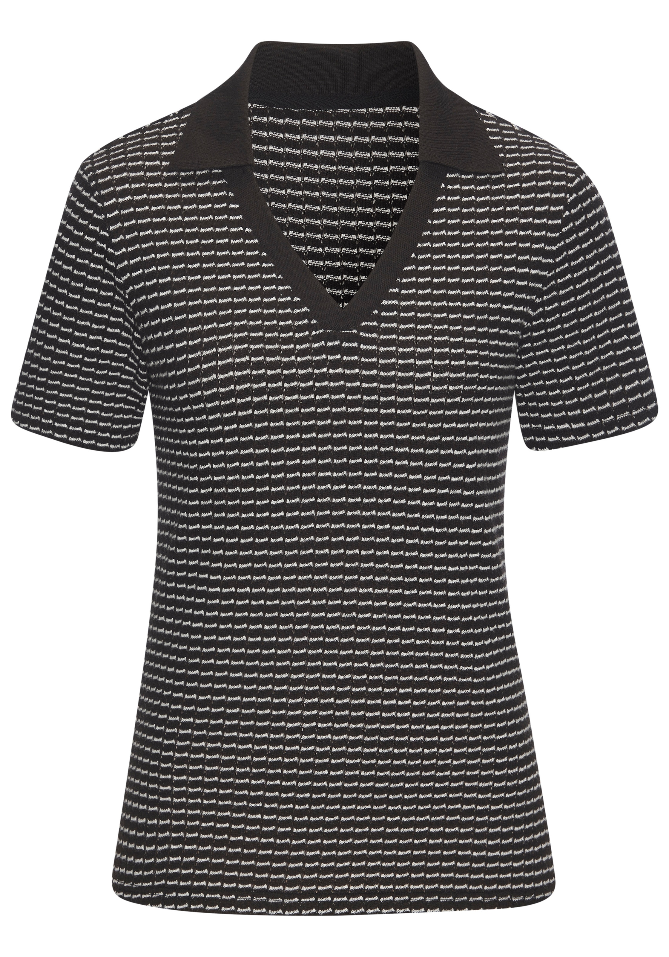 Vivance Poloshirt »aus strukturierter Strickqualität« schöne Strick-Qualität