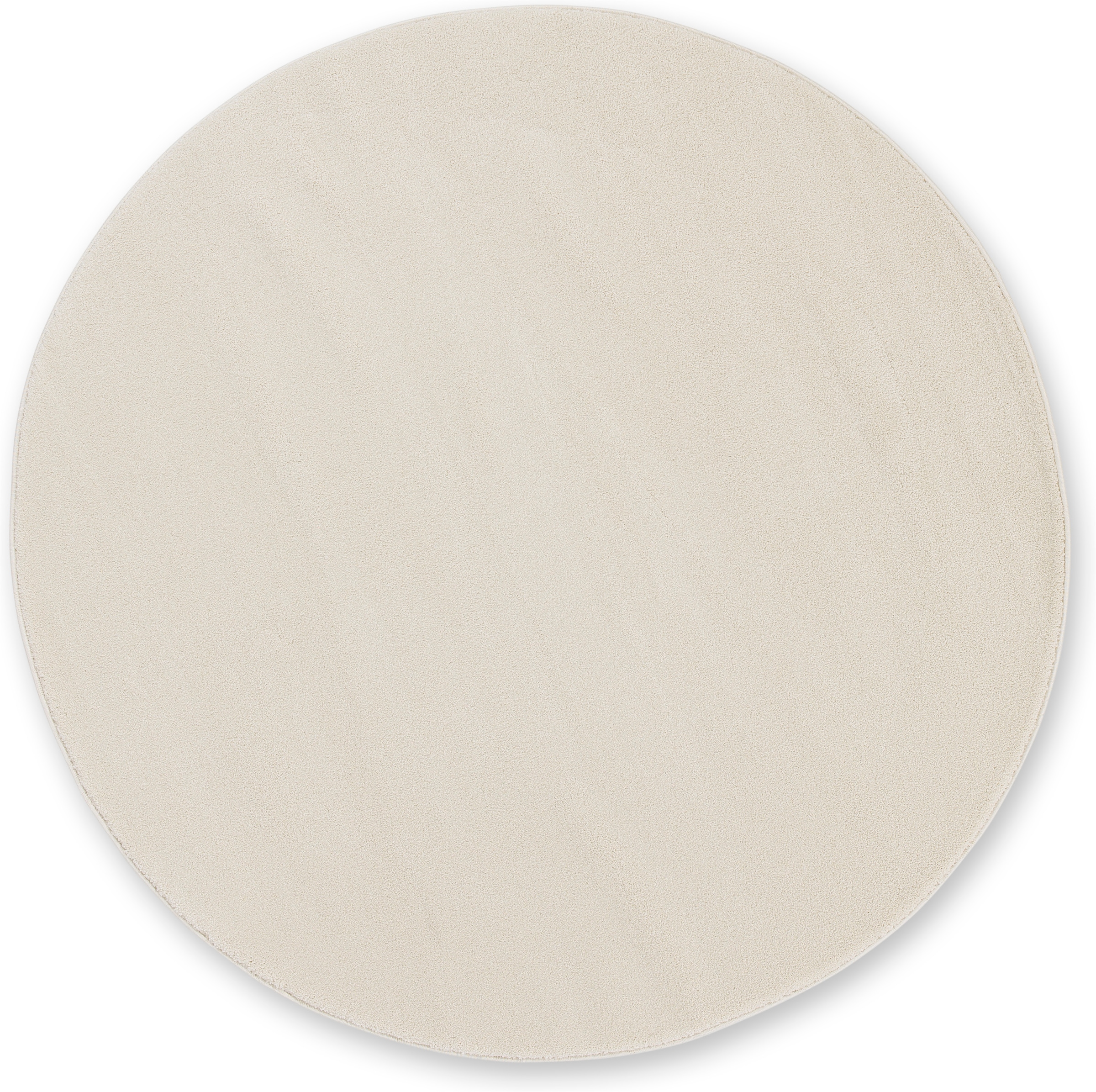 SCHÖNER WOHNEN-Kollektion Teppich »Pure 190« rund 21 mm Höhe Wohnzimmer, Schlafzimmer, uni, leichter Glanz, robuster Kurzflor