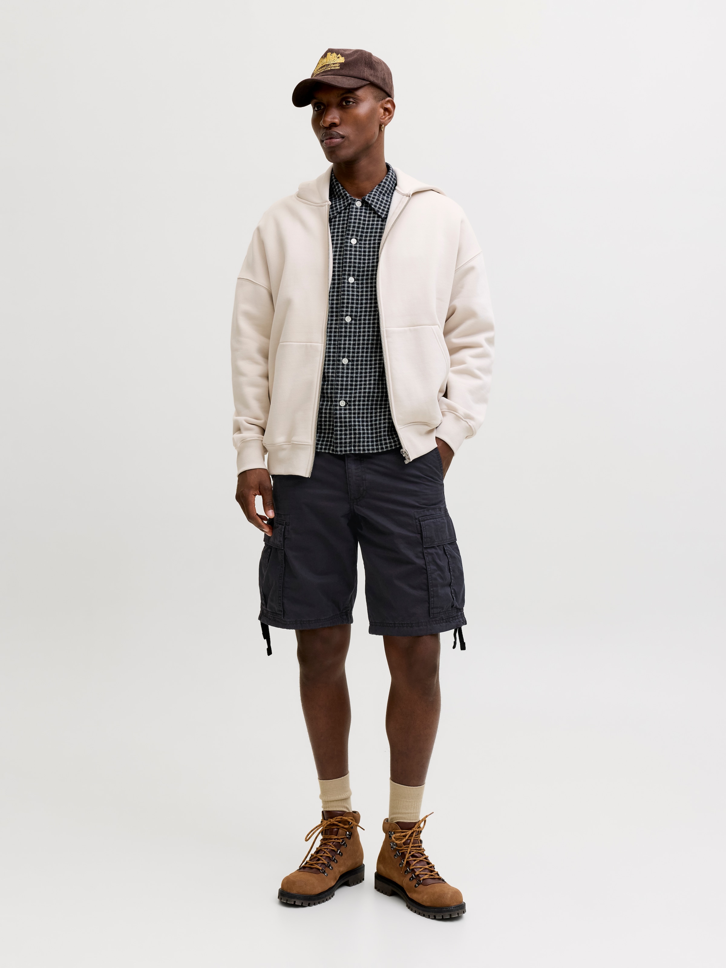 Jack & Jones Cargohose »JPSTCOLE FRANK CARGO SHORT MID SN«  mit Seitentaschen