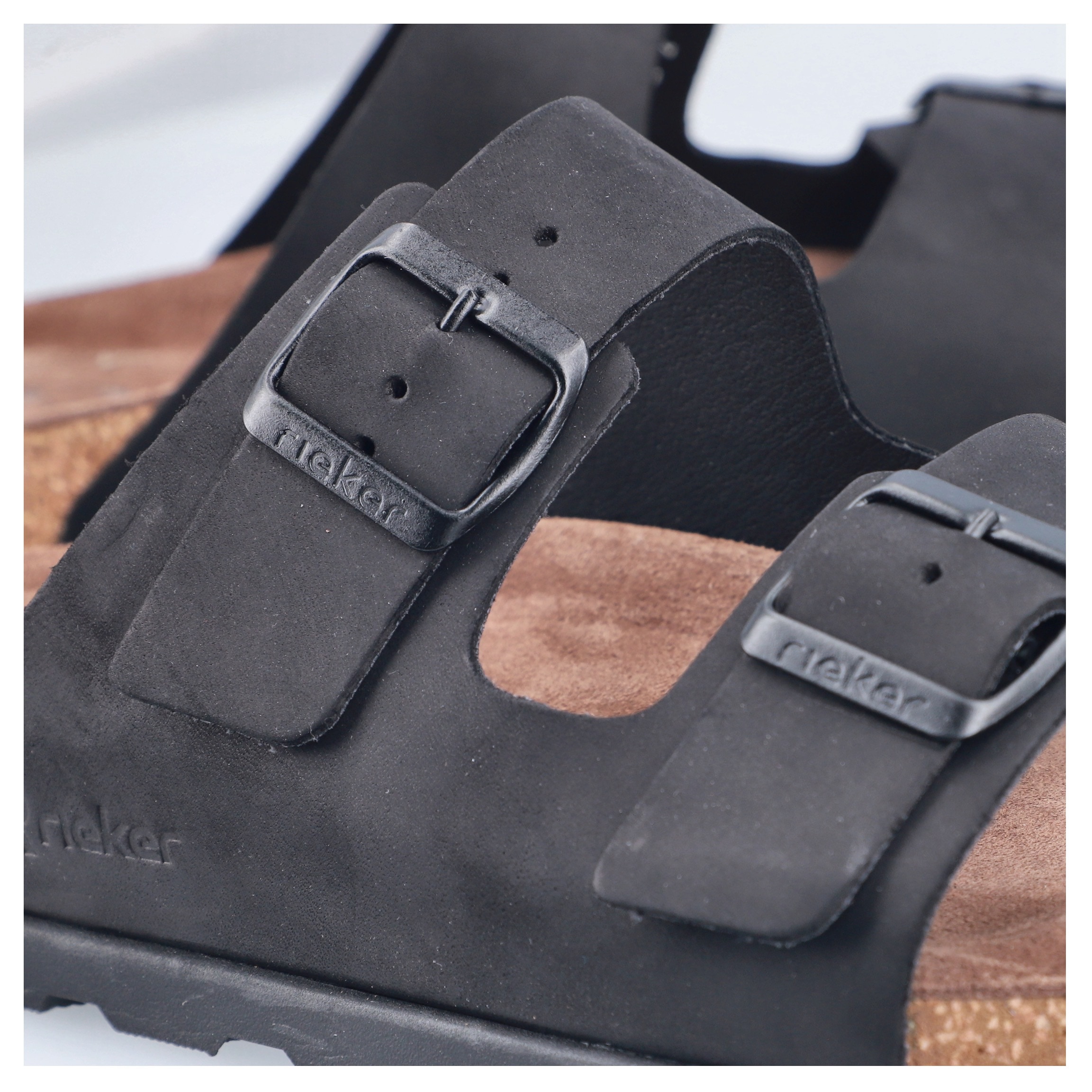 Rieker Pantolette  Sommerschuh, Strandschuh, Hausschuh mit bequemem Fußbett