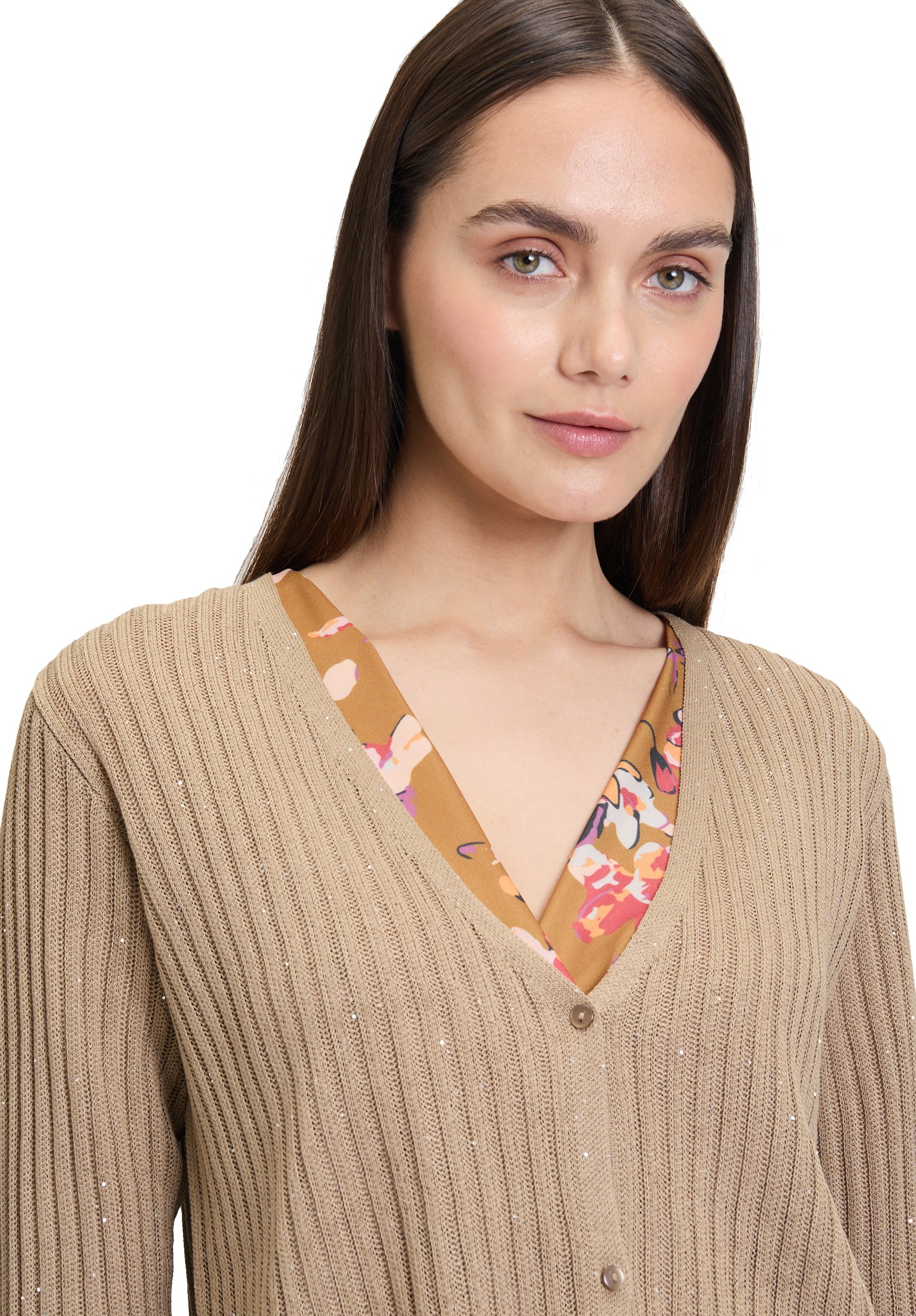 Cartoon Strickjacke »Shirtjacke mit 3/4 Arm«