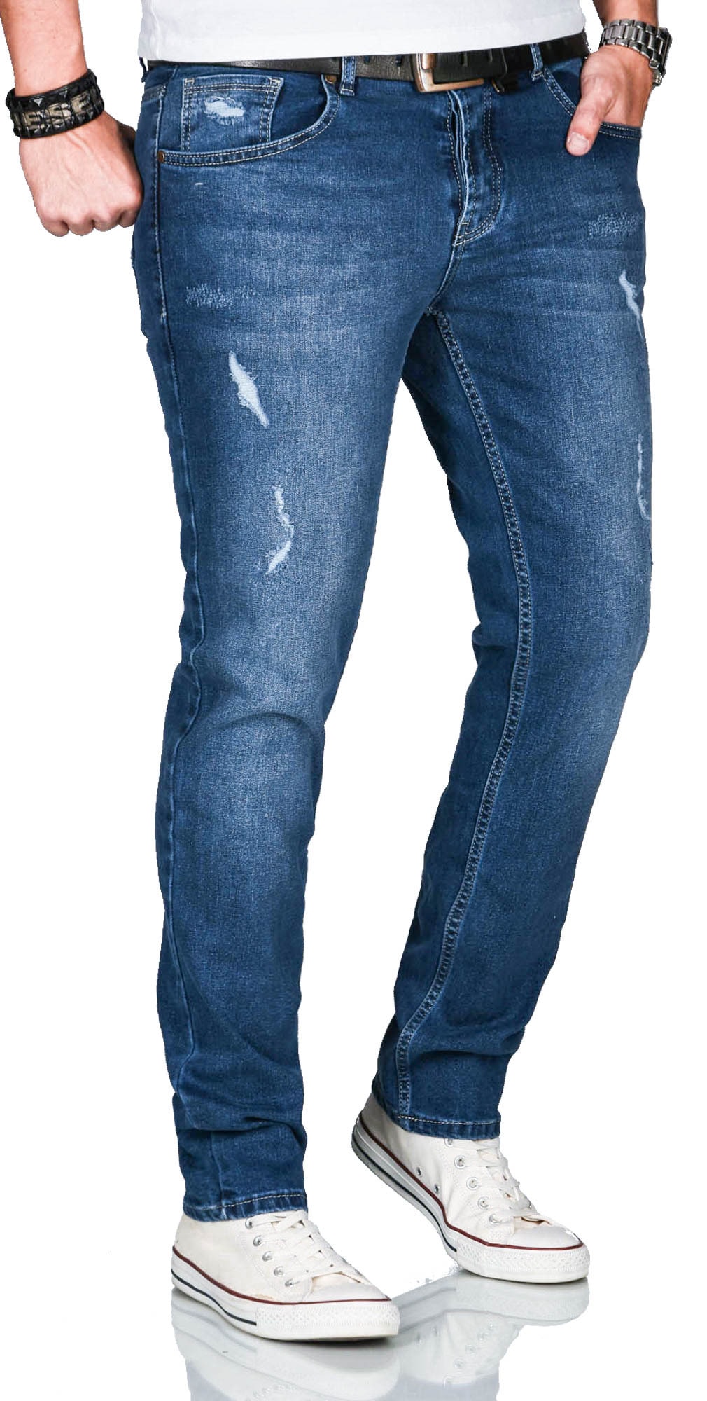 Alessandro Salvarini Slim-fit-Jeans »A. Salvarini Herren Jeans Multi AS160-AS165«