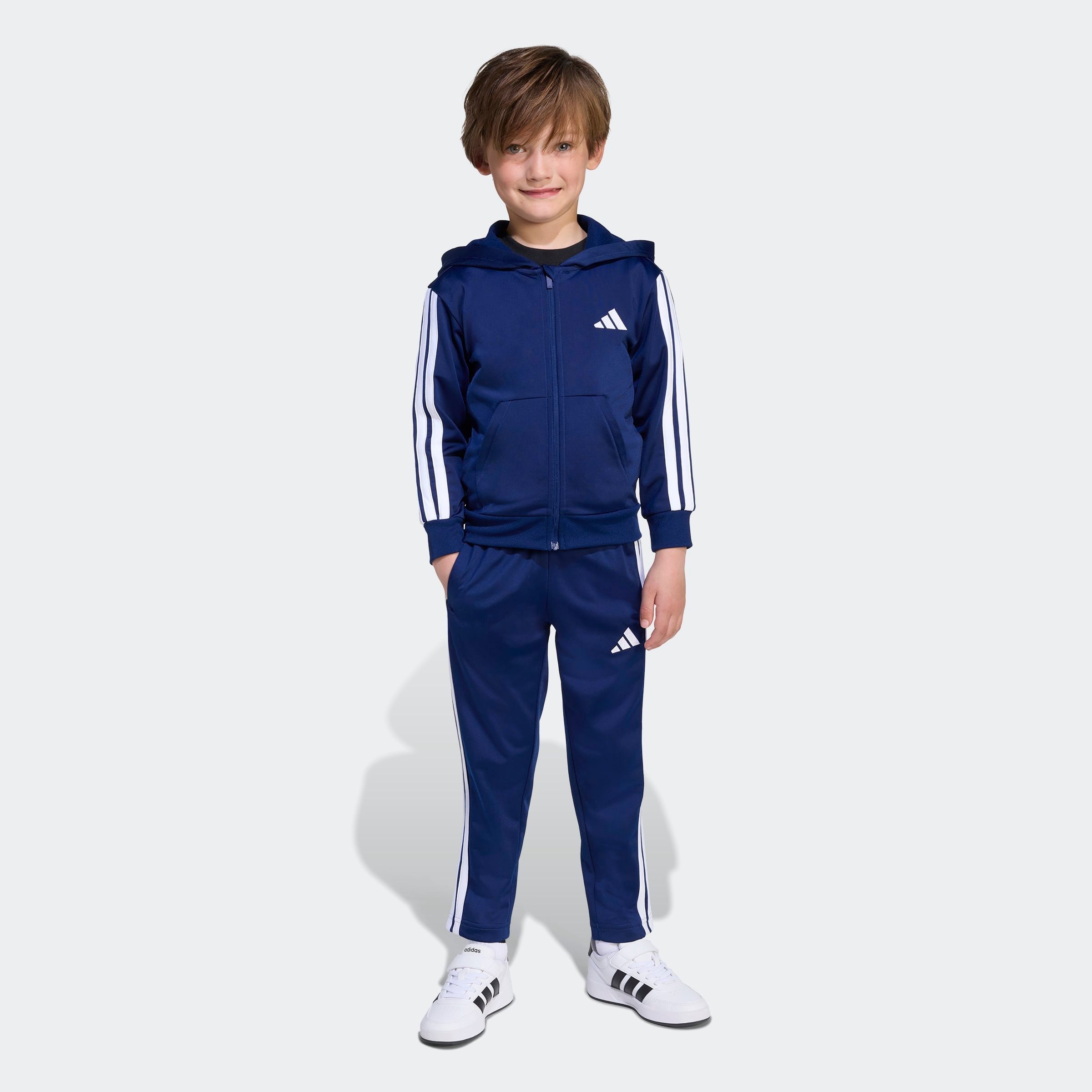 adidas Sportswear Trainingsanzug »ESSENTIALS KIDS« 2 Stk. mit 3-Streifen, aus weichem Trikotstoff, mit CLIMACOOL Technologie