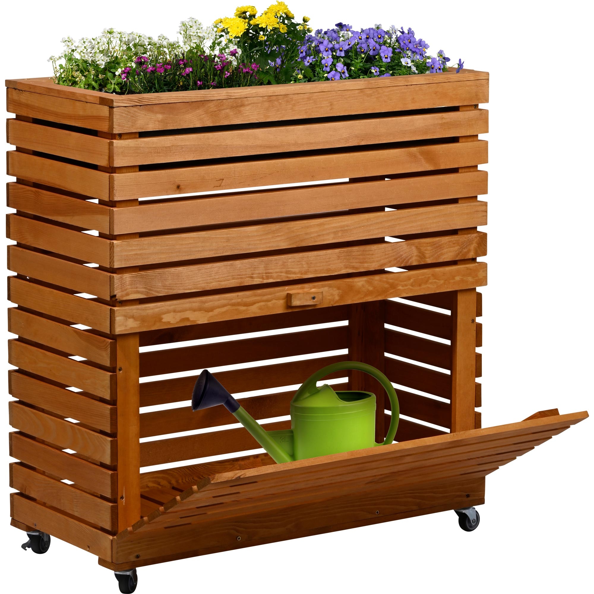 dobar Hochbeet »"Rolla" Gr. L, Braun« ca. 72 x 32,5 x 78 cm (L x B x H) groß und ca. 13,4 kg