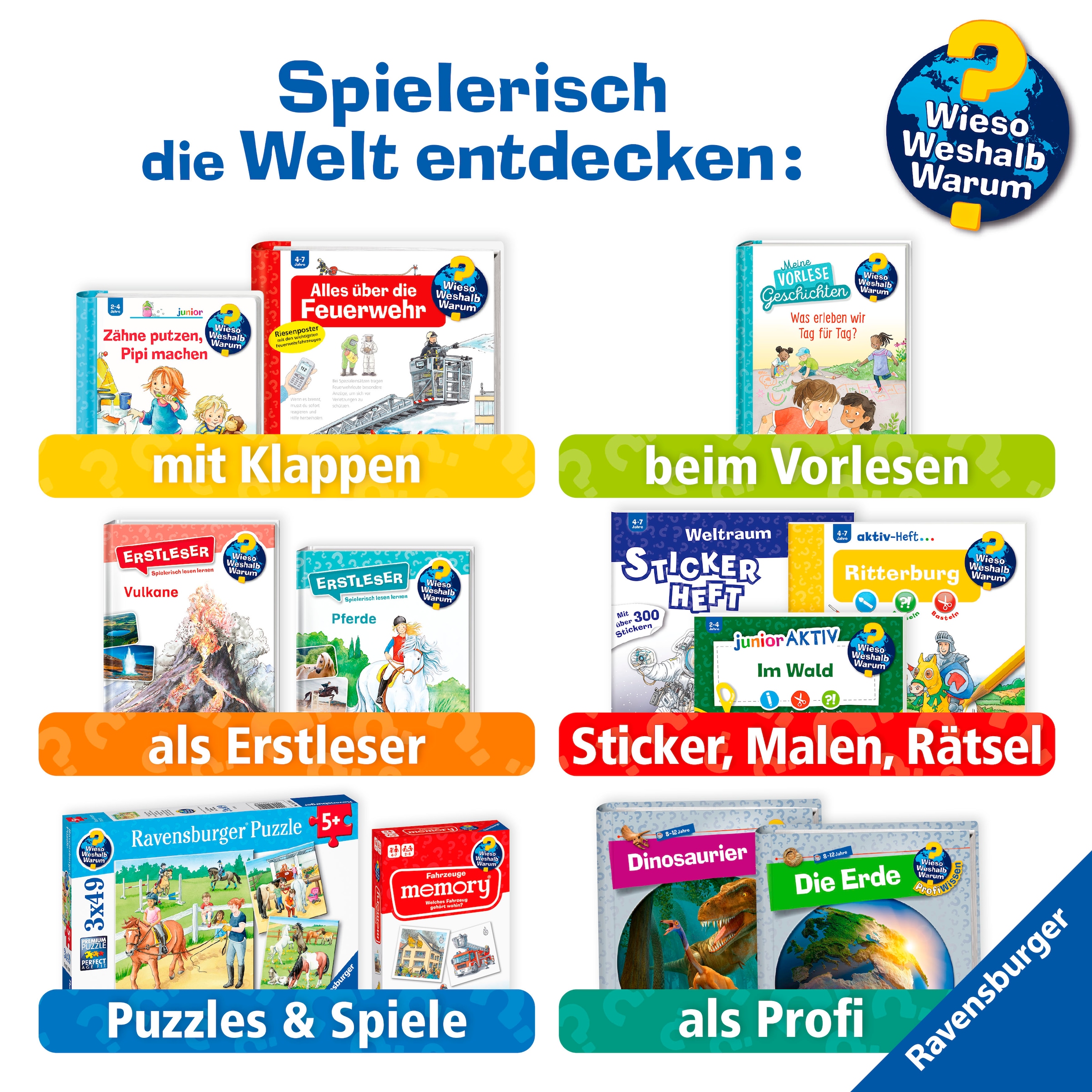Ravensburger Buch »Wieso? Weshalb? Warum?, Band 14: Ich komme in die Schule«, Made in Europe