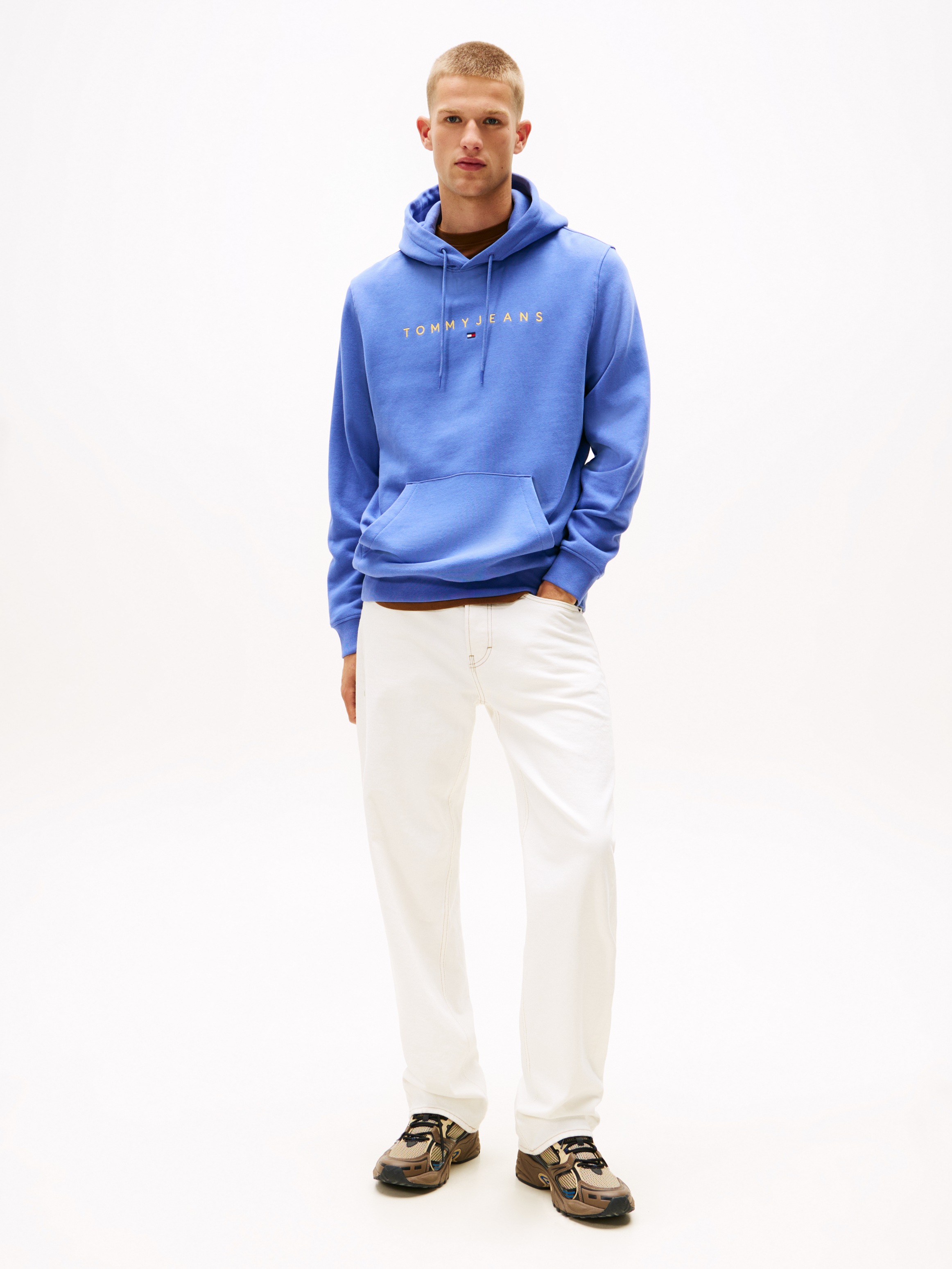 Tommy Jeans Hoodie »TJM REG LINEAR LOGO HOODIE EXT«, mit Logo-Stickerei