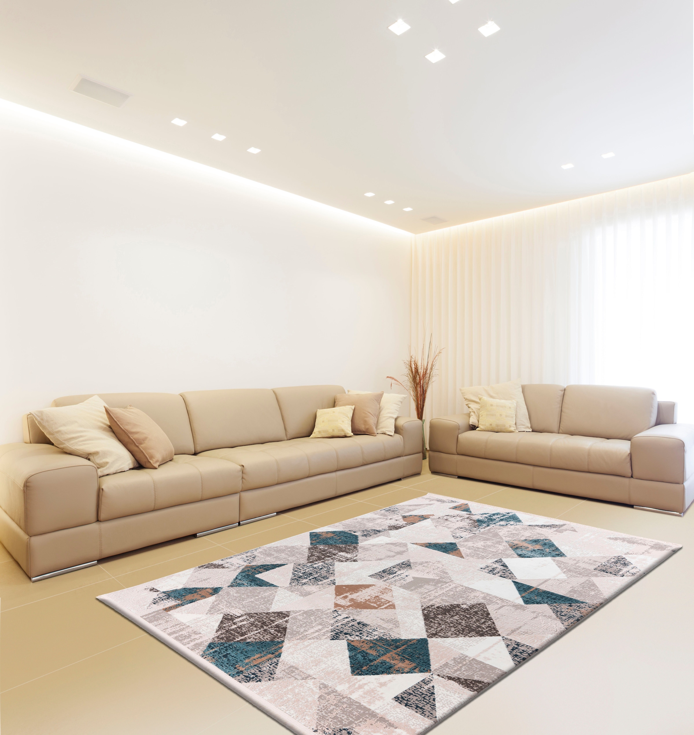 Teppich calo-deluxe Vintage mit Wohnzimmer online Fransen, 125«, OTTO »Miran bei rechteckig, Design,