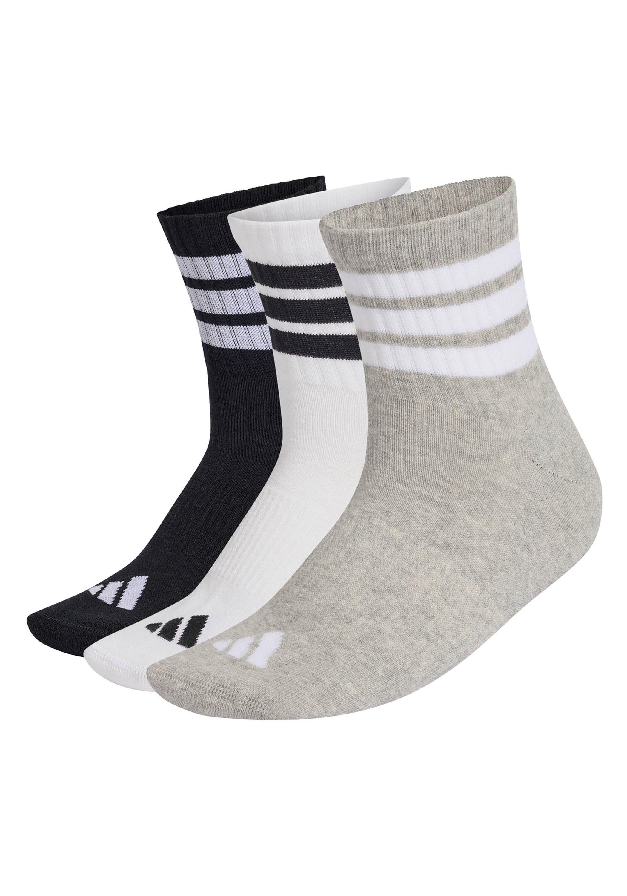 adidas Originals Kurzsocken »Socken 3-Stripes Cushioned Sportswear Mid-Cut Socks 3er Pack« 3 Paar tlg.