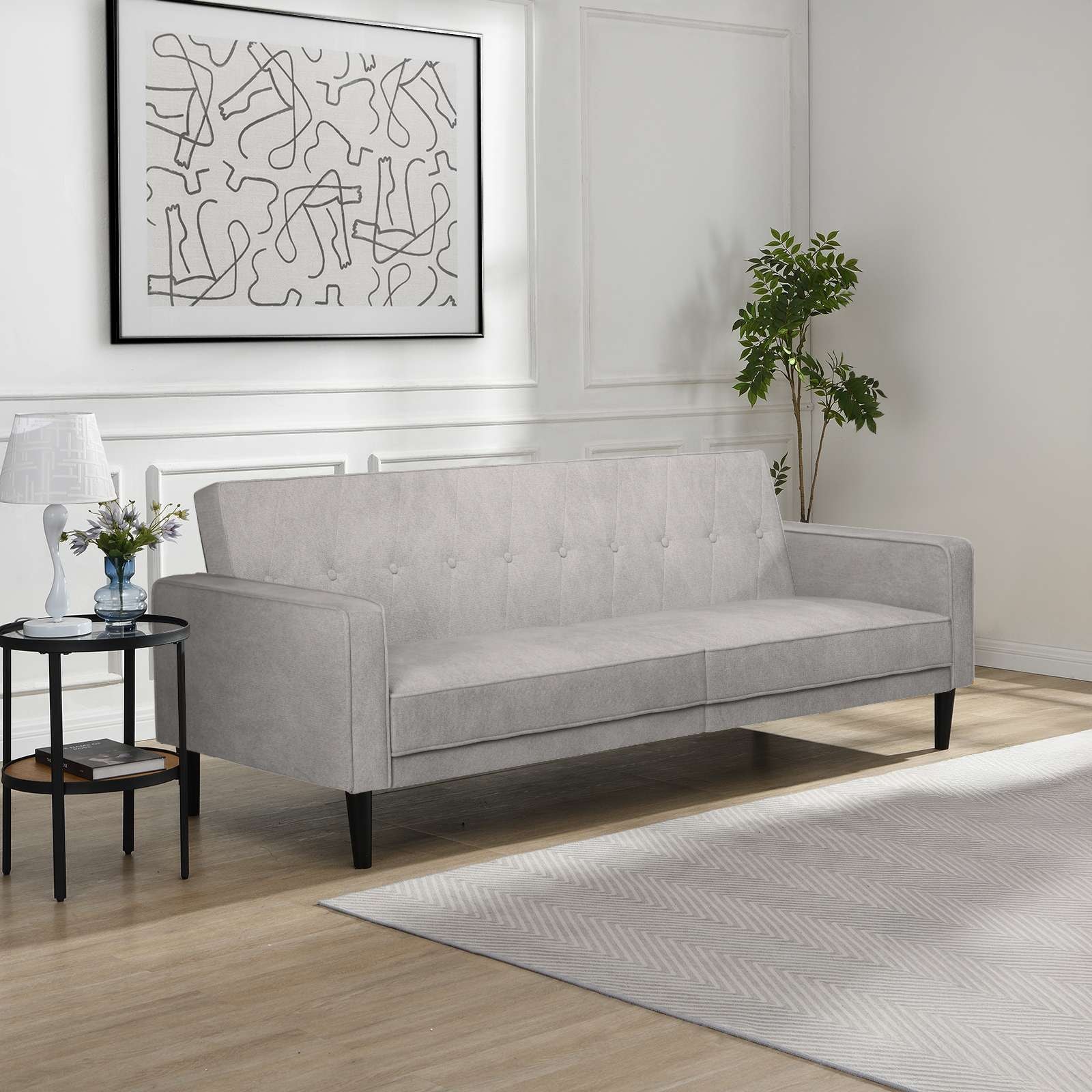Dorel Home 3-Sitzer »Avon«, Schlafsofa 213cm, Bettfunktion (110/190cm), trendiger Cord o. Webstoff
