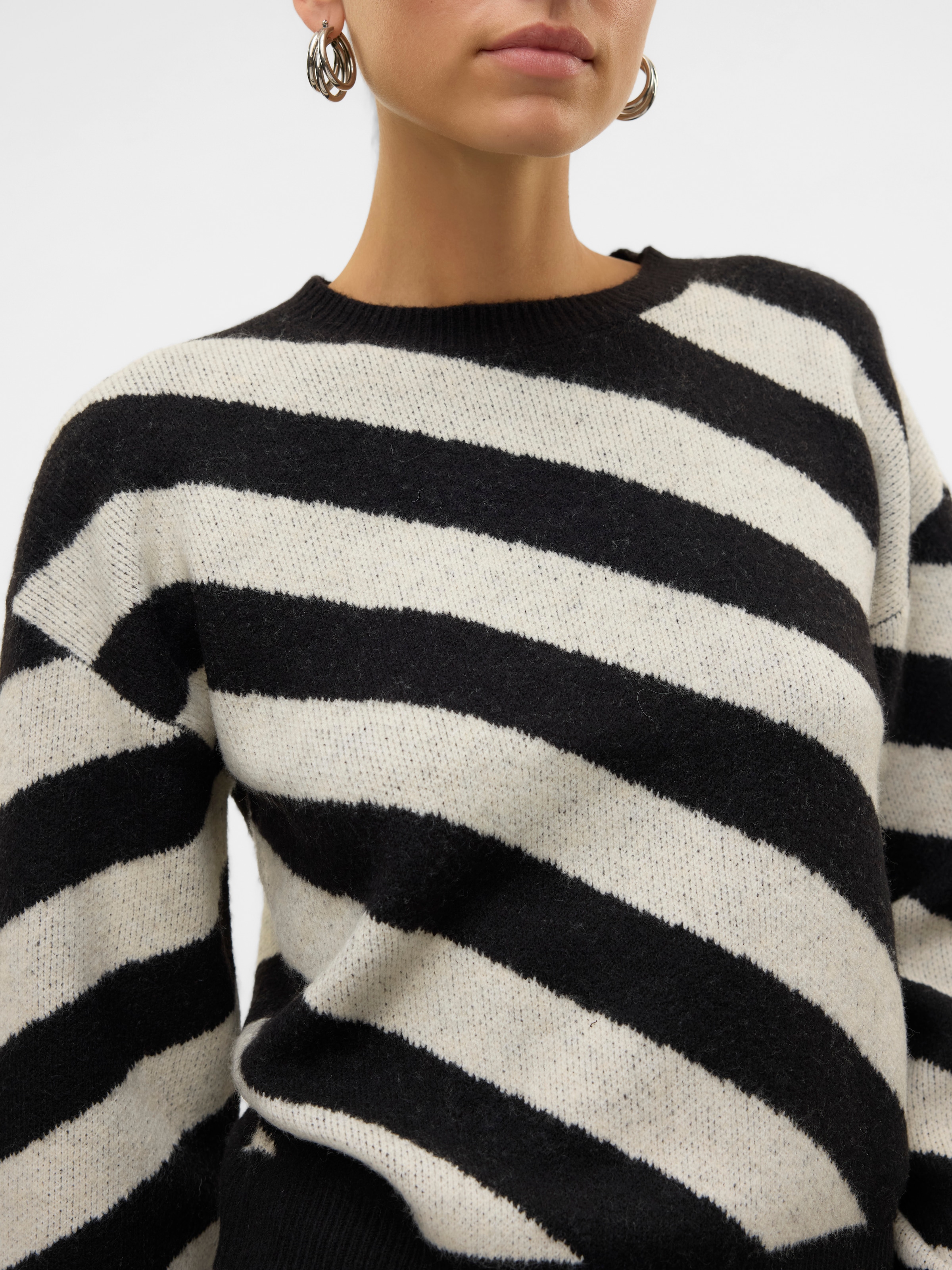 Vero Moda Rundhalspullover »VMLARA LS O-NECK PULLOVER GA BOO REP«