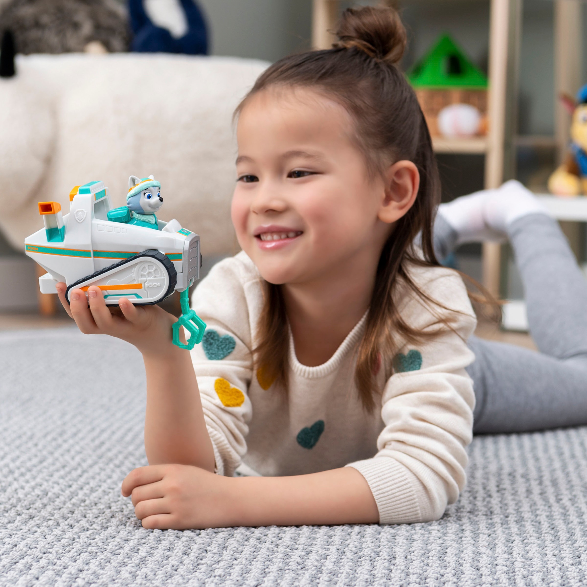 Spin Master Spielzeug-Auto »PAW Patrol, Schneefahrzeug mit Everest-Figur«