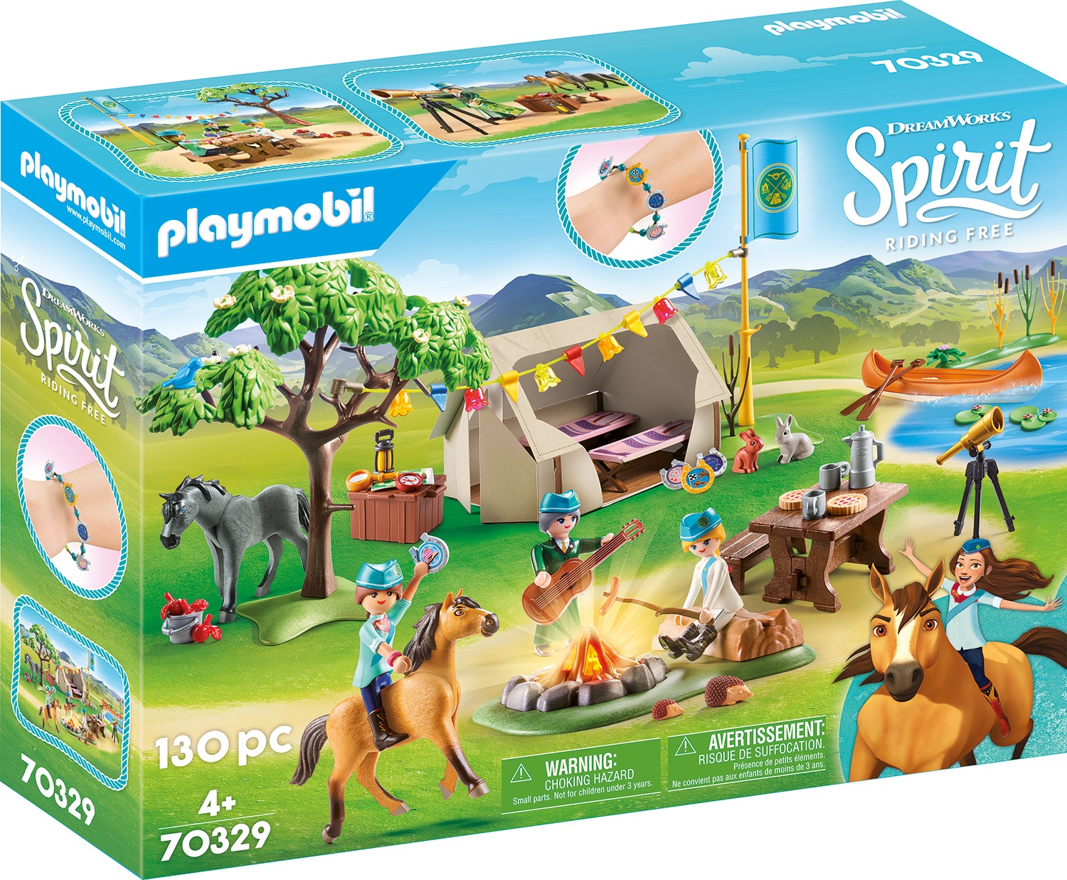 Playmobil® Konstruktions-Spielset »Sommercamp (70329), Spirit Riding Free«, ; Made in Germany