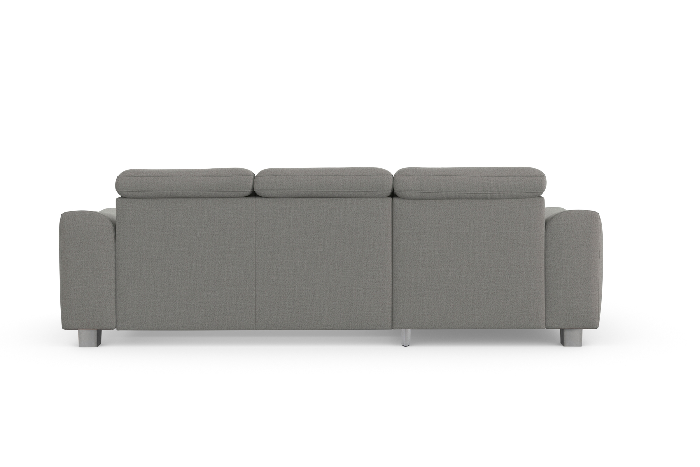 sit&more Ecksofa »Dundee L-Form«, mit Federkern und Edelstahlfüßen, wahlweise mit Kopfteilverstellung