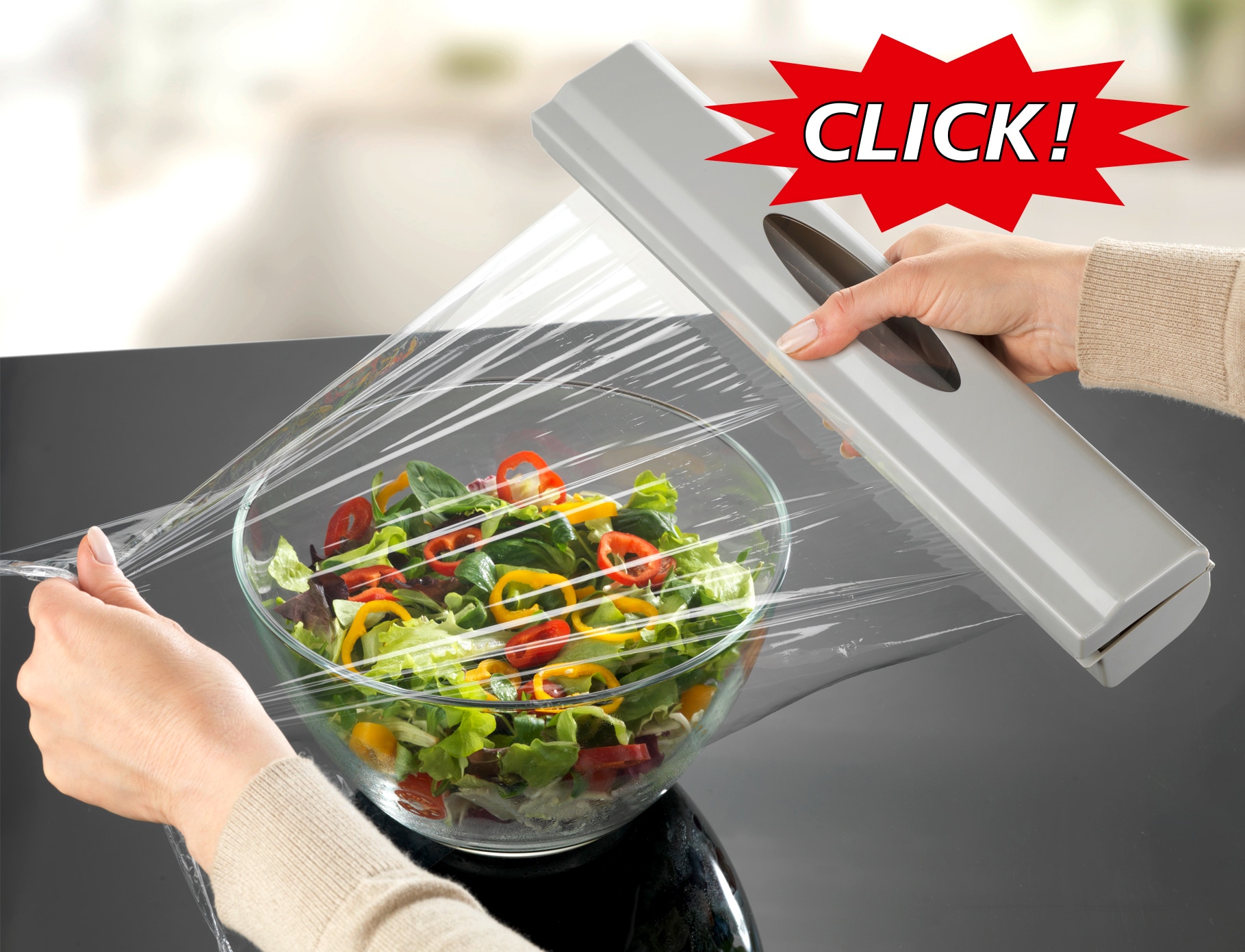 WENKO Folienspender »Modell Perfect-Cutter« für Folienrollen bis 33 cm Breite, für Alufolien und Frischhaltefolien