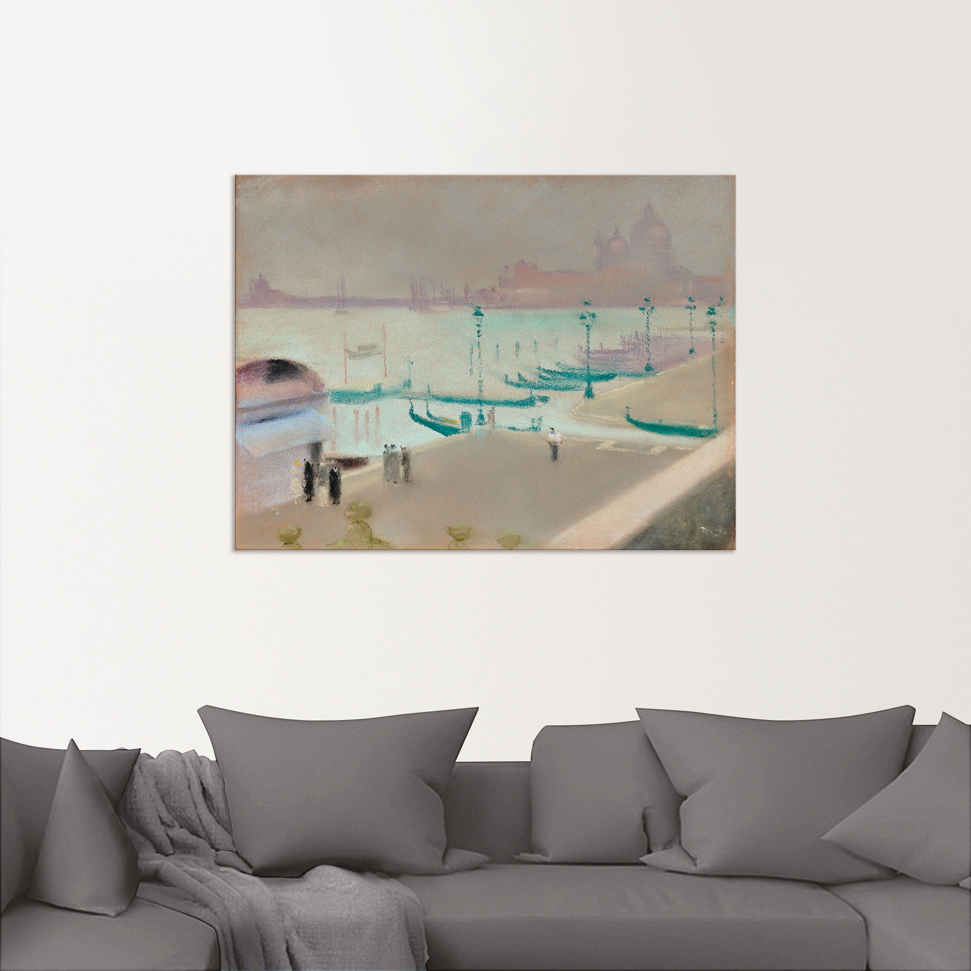 Artland Wandbild »Ansicht von Venedig II. 1935«, Venedig, (1 St.), als Alubild, Leinwandbild, Wandaufkleber oder Poster in versch. Größen
