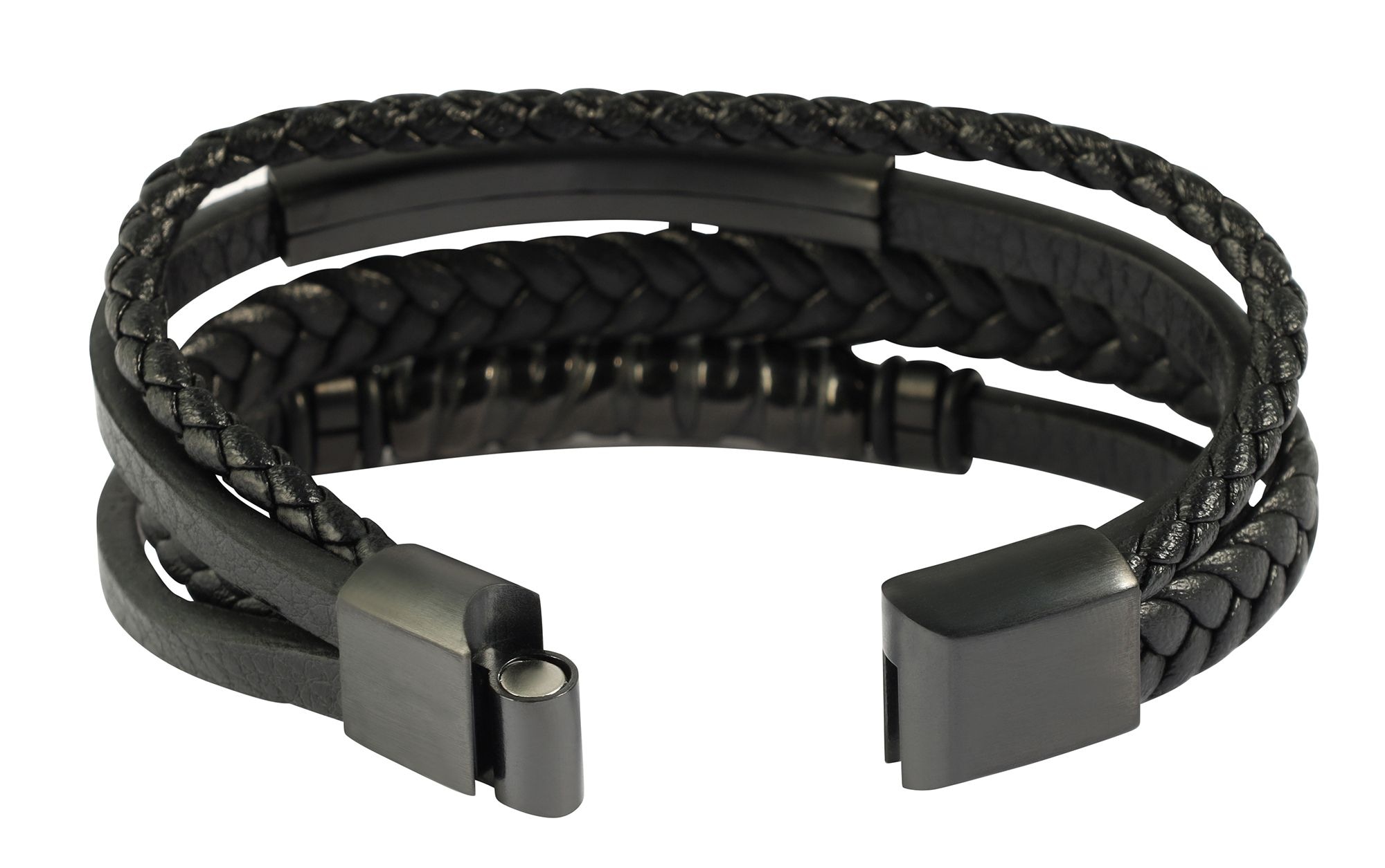 Adelia´s Lederarmband »Herren Armband ¿ Lederarmband aus Leder 21 cm«
