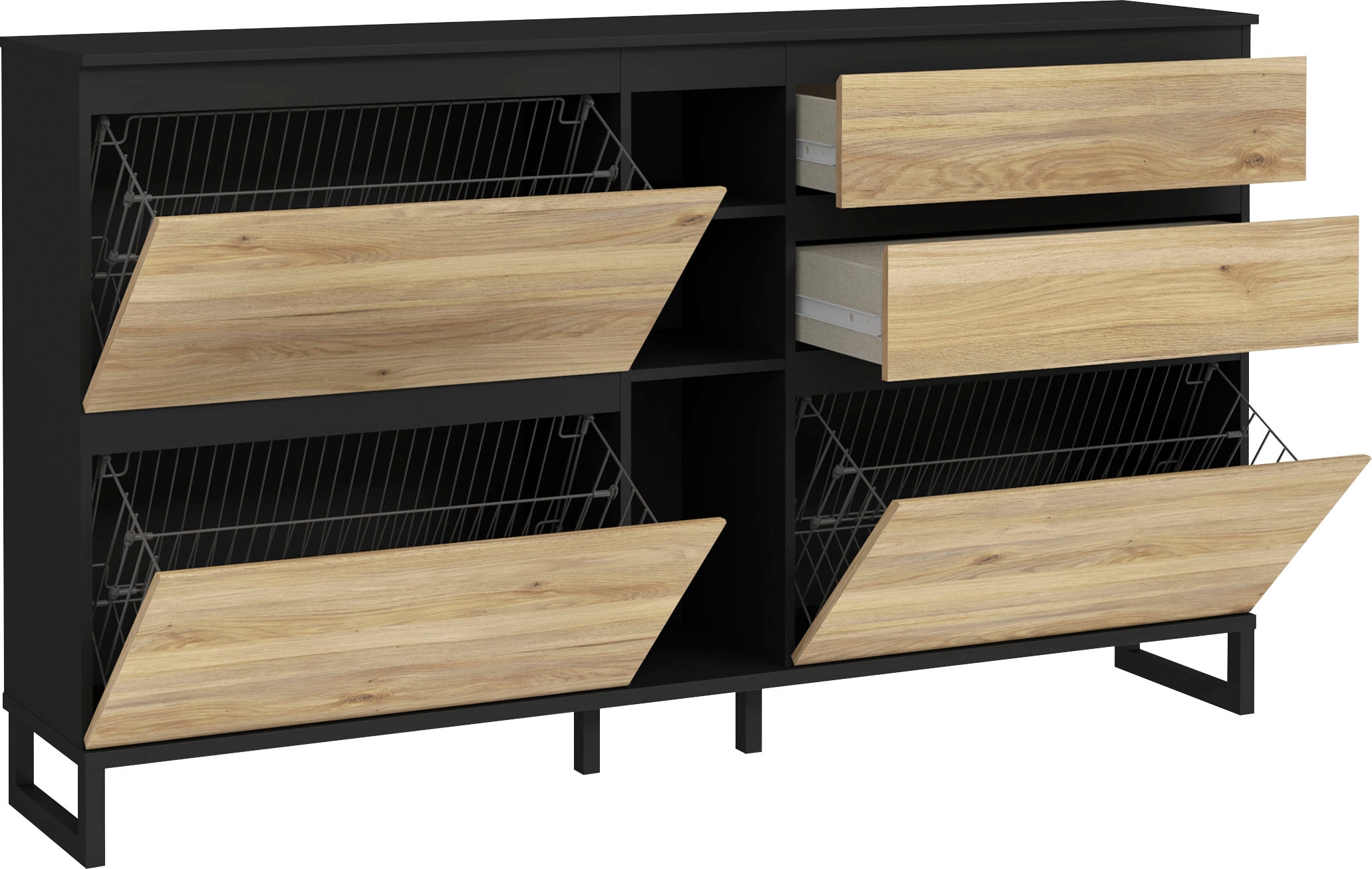 FORTE Schuhschrank »Quayle«, Schuhkipper, Breite 174,8cm