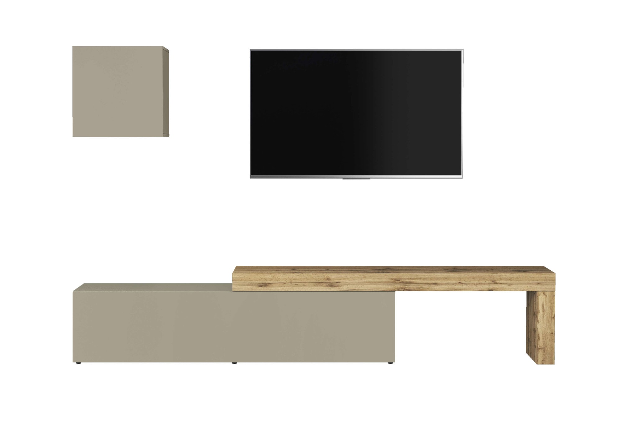 OTTO home TV-Wand »Chronos TV-Set, Wohnwand – Elemente frei platzierbar, Made in Italy« Set, 2-er set, 2 Stk. tlg.