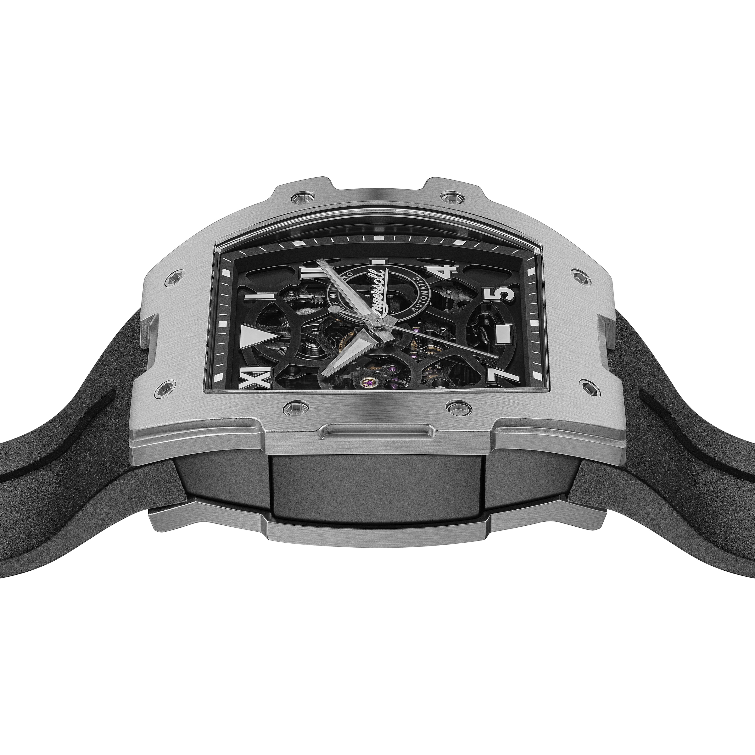 Ingersoll Automatikuhr »The Play« Armbanduhr, Herrenuhr, Mechanische Uhr, Silikonarmband, analog