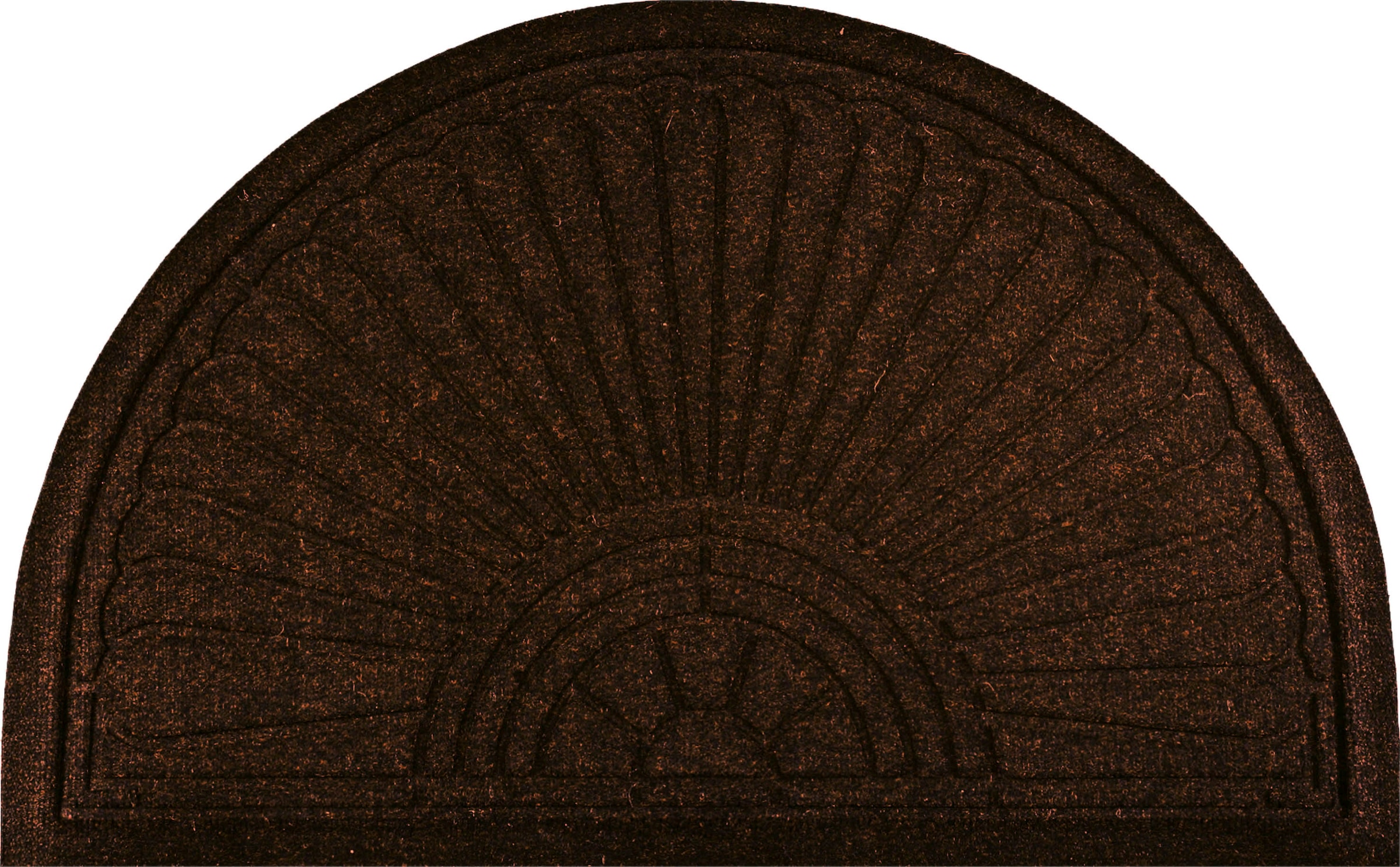 wash+dry by Kleen-Tex Fußmatte »DUNE Halfmoon dark brown«, halbrund, Schmutzfangmatte, rutschhemmend, In- und Outdoor geeignet, waschbar