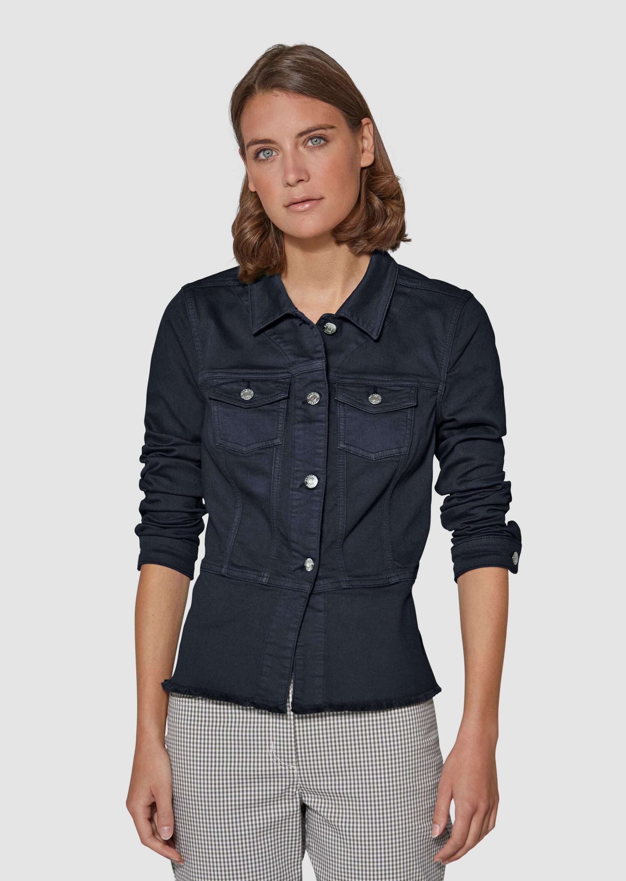 MADELEINE Jeansjacke »Jeansjacke Jeansjacke mit Schößchen«