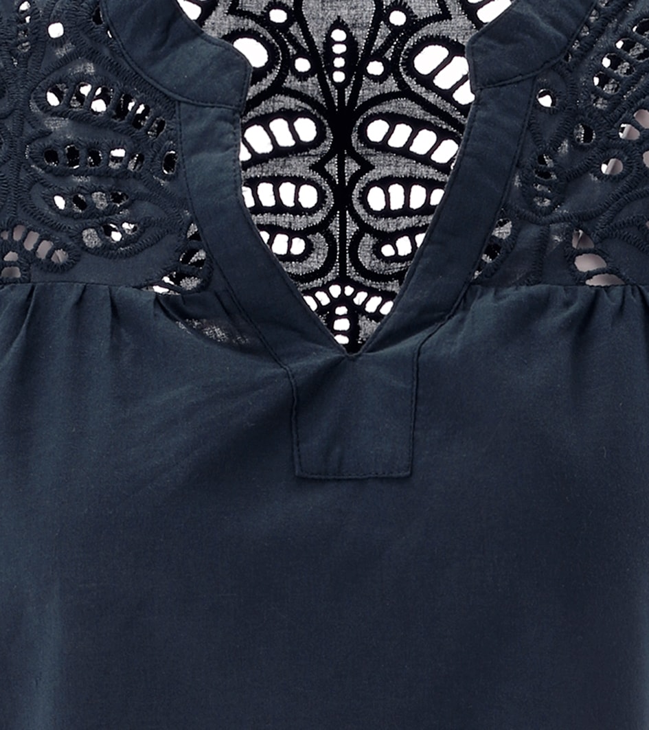 Aniston SELECTED Sommerkleid mit Lochspitze im Schulter- und Brustbereich - NEUE KOLLEKTIOn