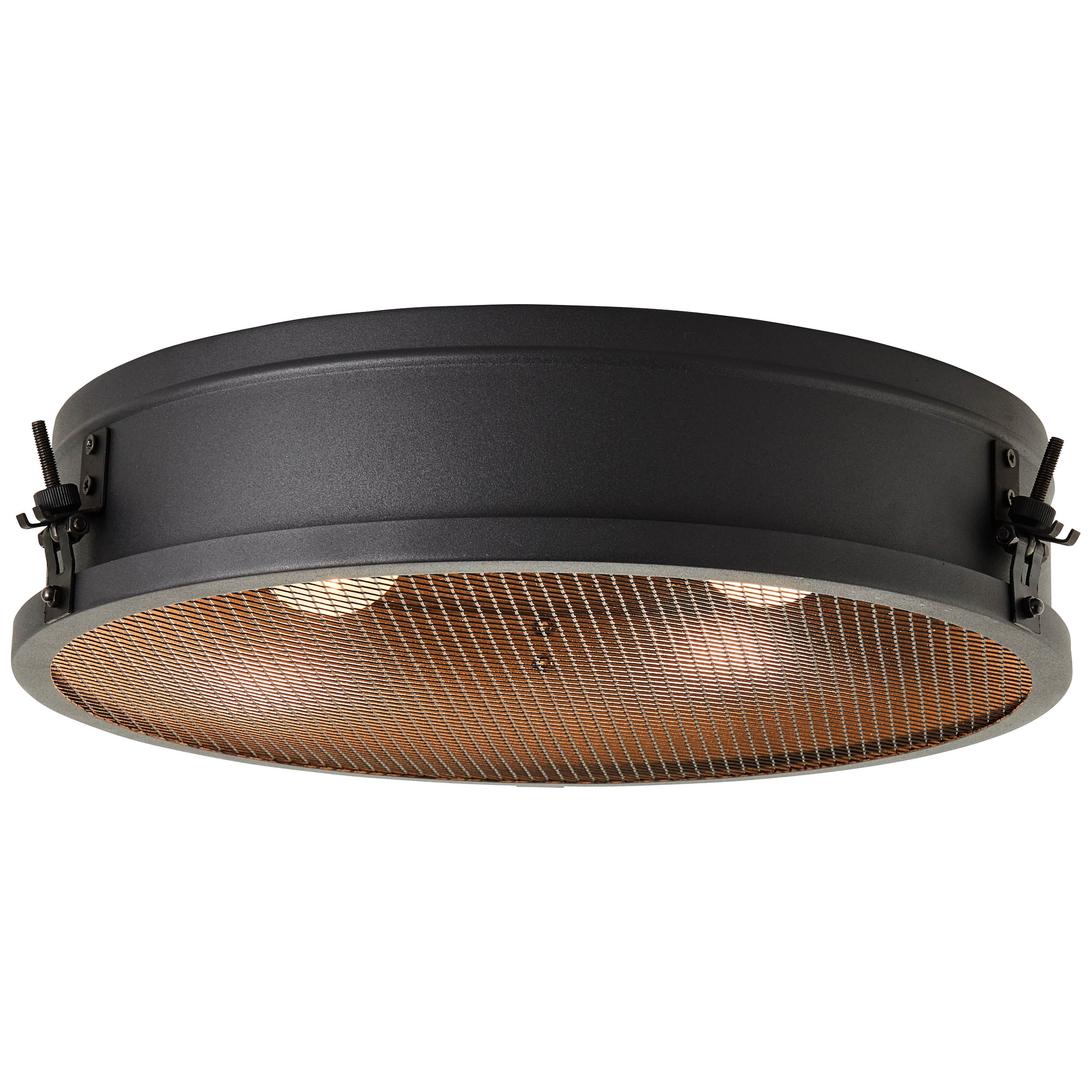 Brilliant Deckenleuchte »Zois«, 2 flammig, Leuchtmittel E27 | ohne Leuchtmittel, Deckenlampe 42cm schwarz korund