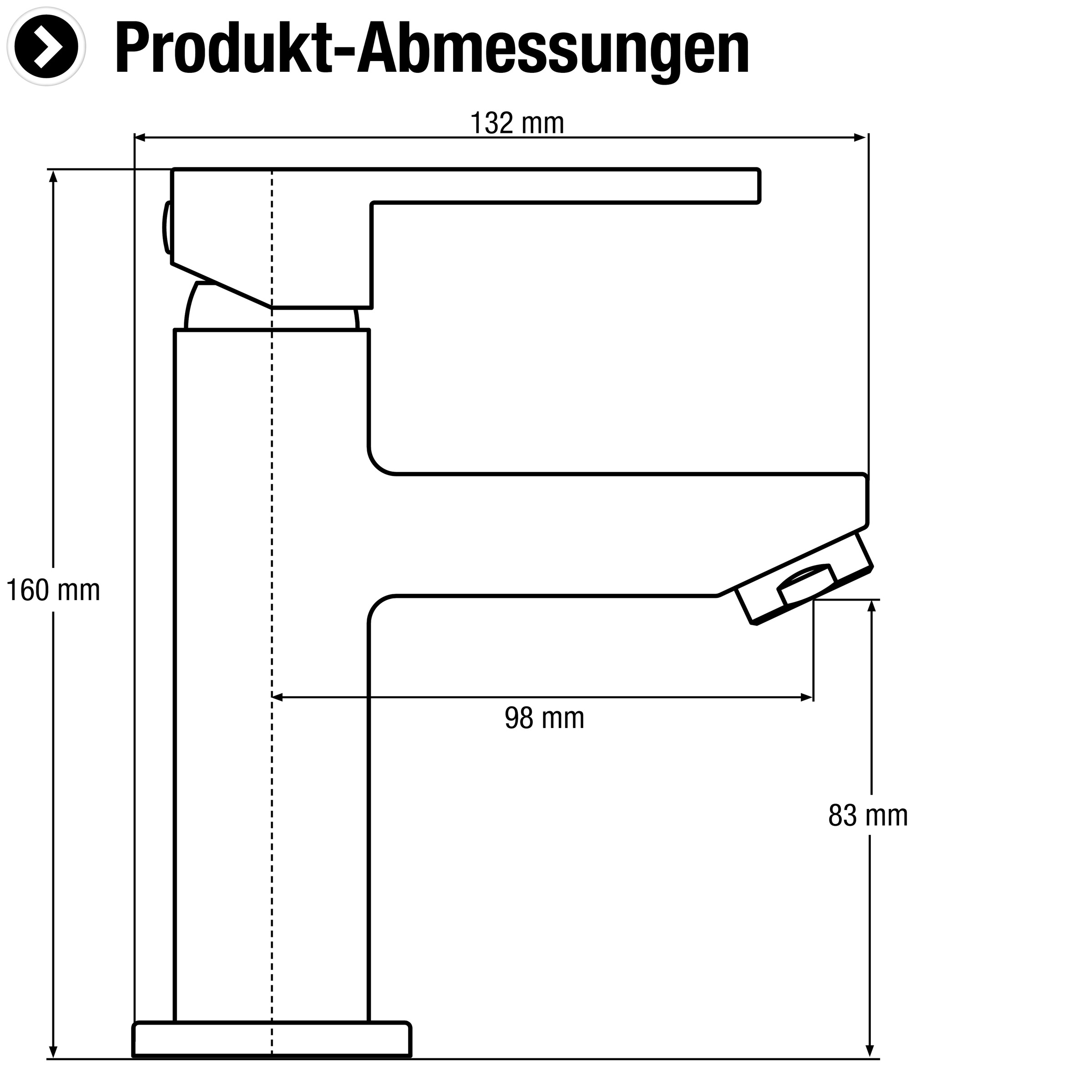 CORNAT Waschtischarmatur »Sintra« HD, Messing, verchromt