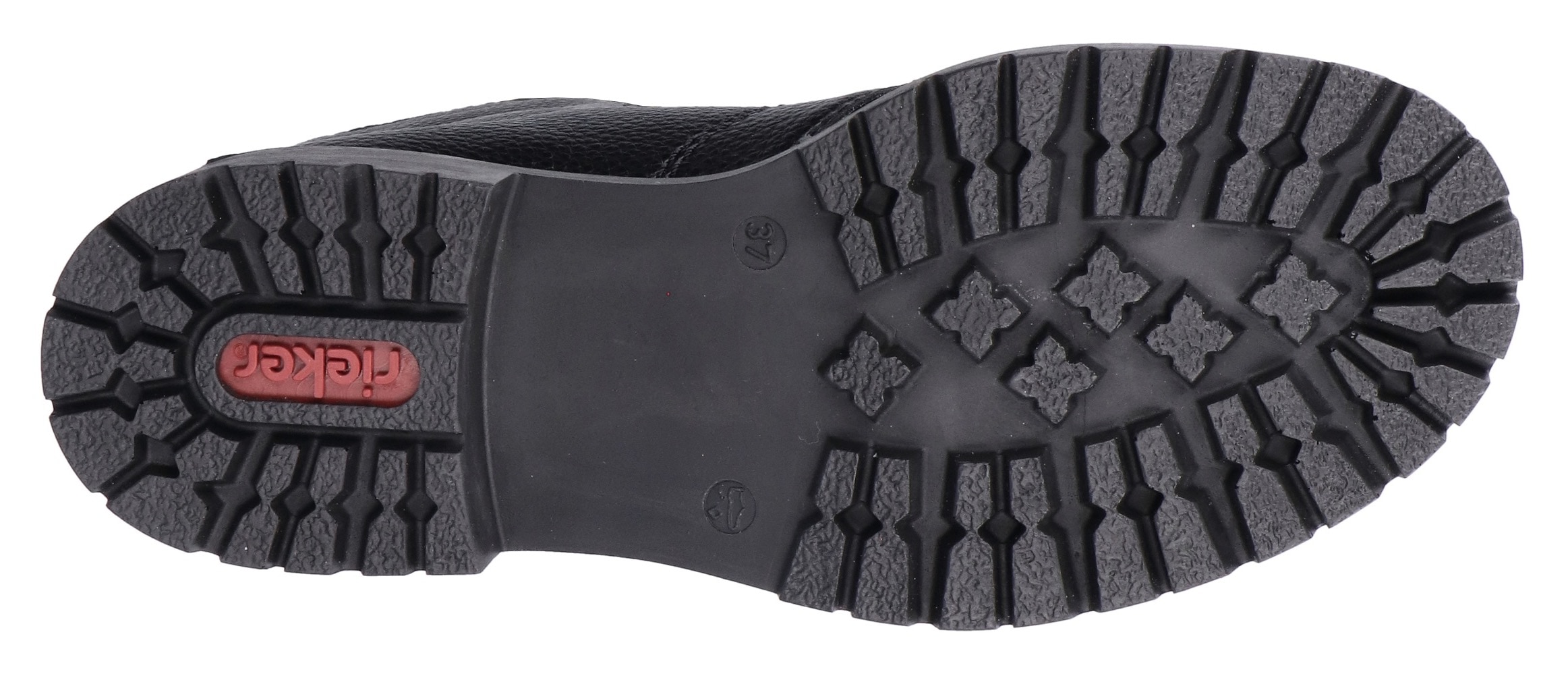 Rieker Winterstiefelette, Schnürboots, Schnürstiefelette, Blockabsatz, mit markanter Profilsohle