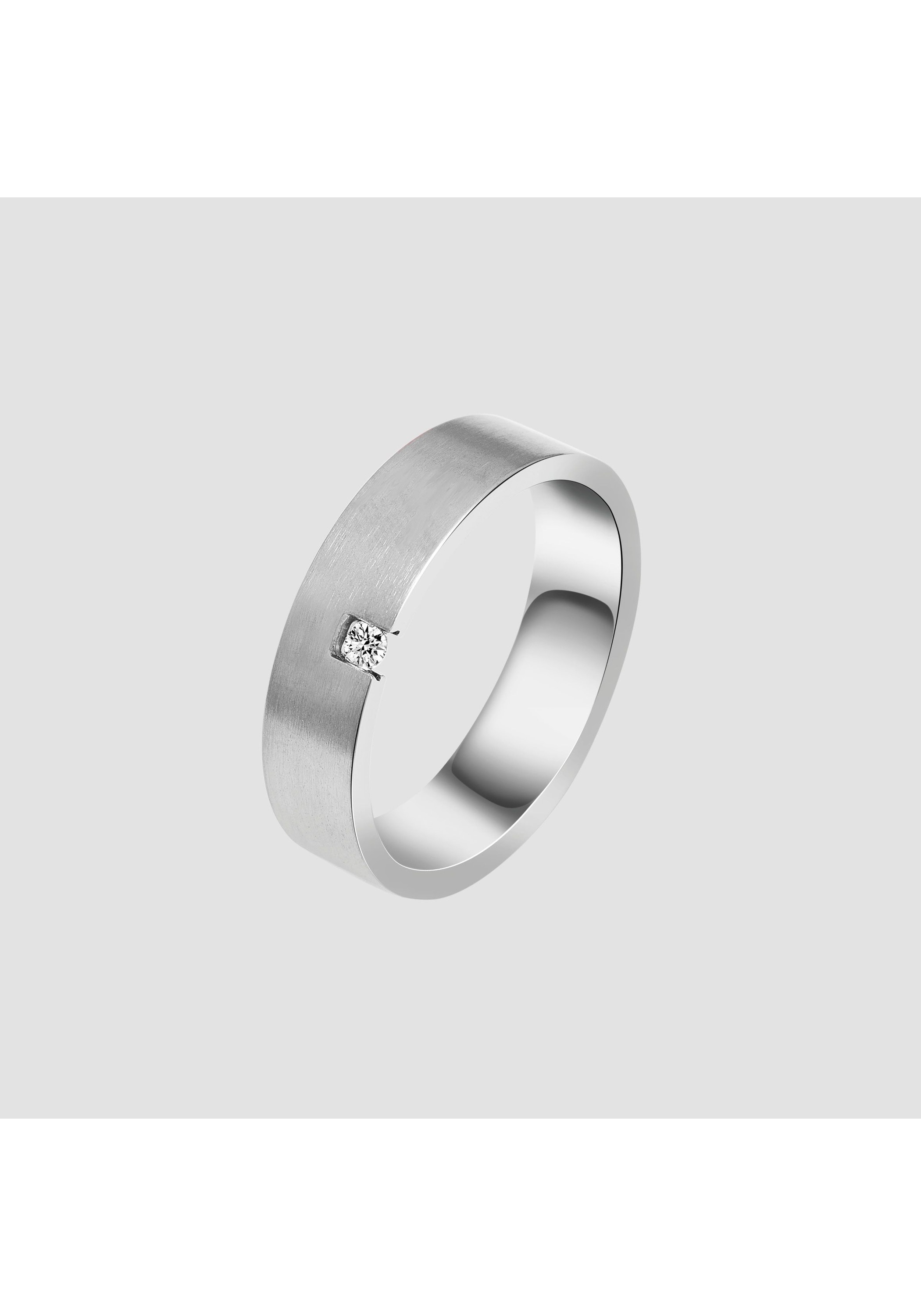 AKZENT Partnerring »Romance, silberfarbig, langlebig«