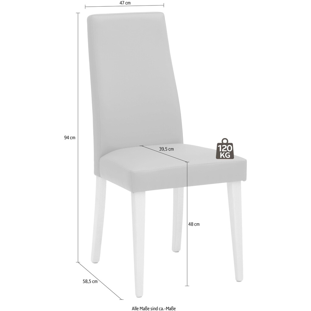 INOSIGN Esszimmerstuhl »Mary«, (Set), 2 St., Kunstleder