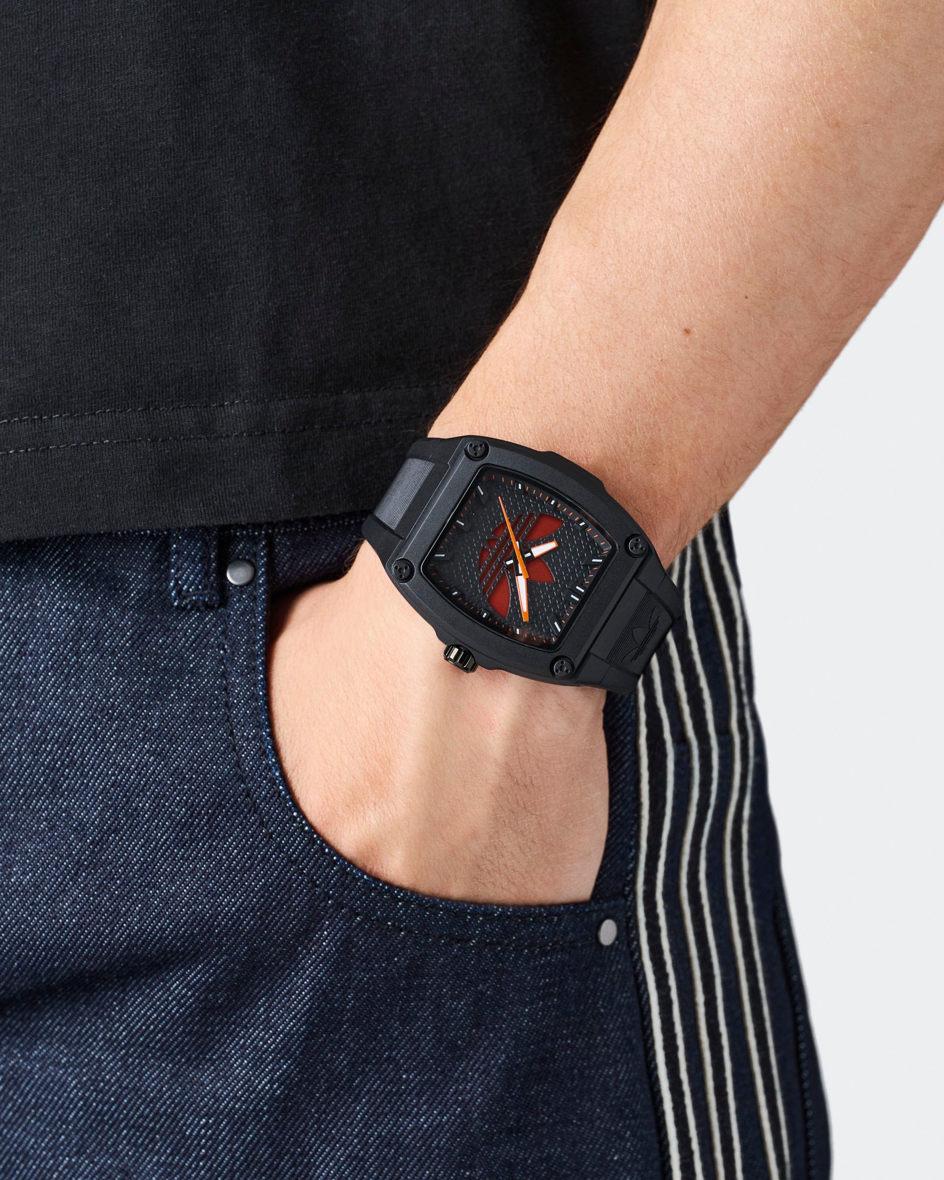 adidas Originals Quarzuhr »CITY TECH FIVE« Armbanduhr, Herrenuhr, Damenuhr, Resinarmband, Leuchtzeiger