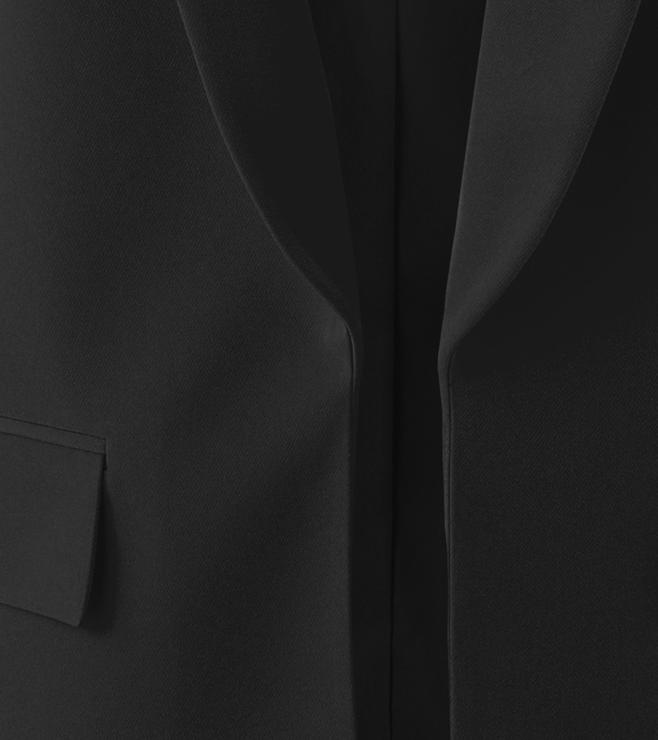 Aniston SELECTED Longblazer mit modischem Reverskragen und gerafften Ärmeln