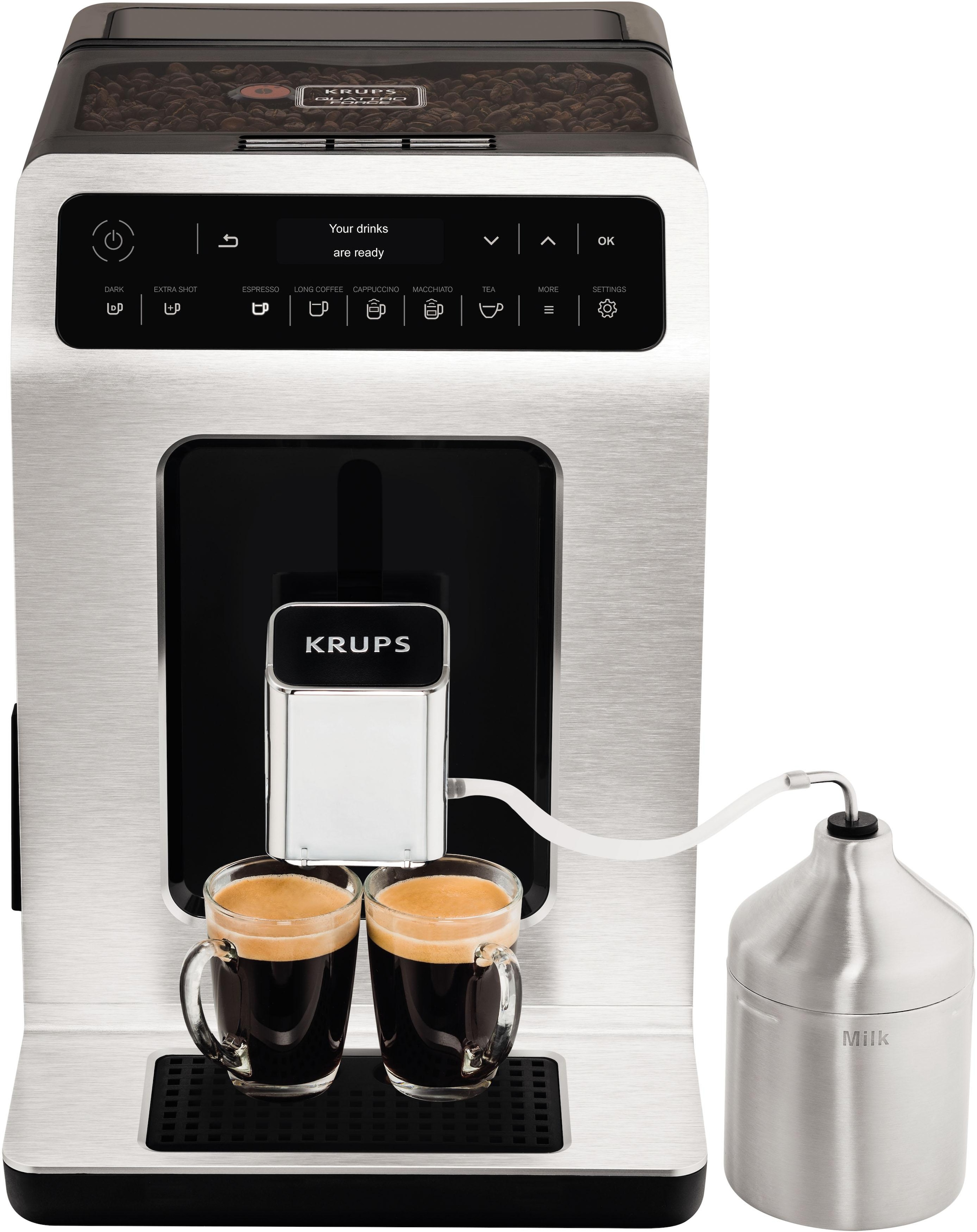 Krups Kaffeevollautomat »EA891D Evidence«, 12 Kaffee- und 3 Tee-Variationen, OLED-Display und Touchscreen