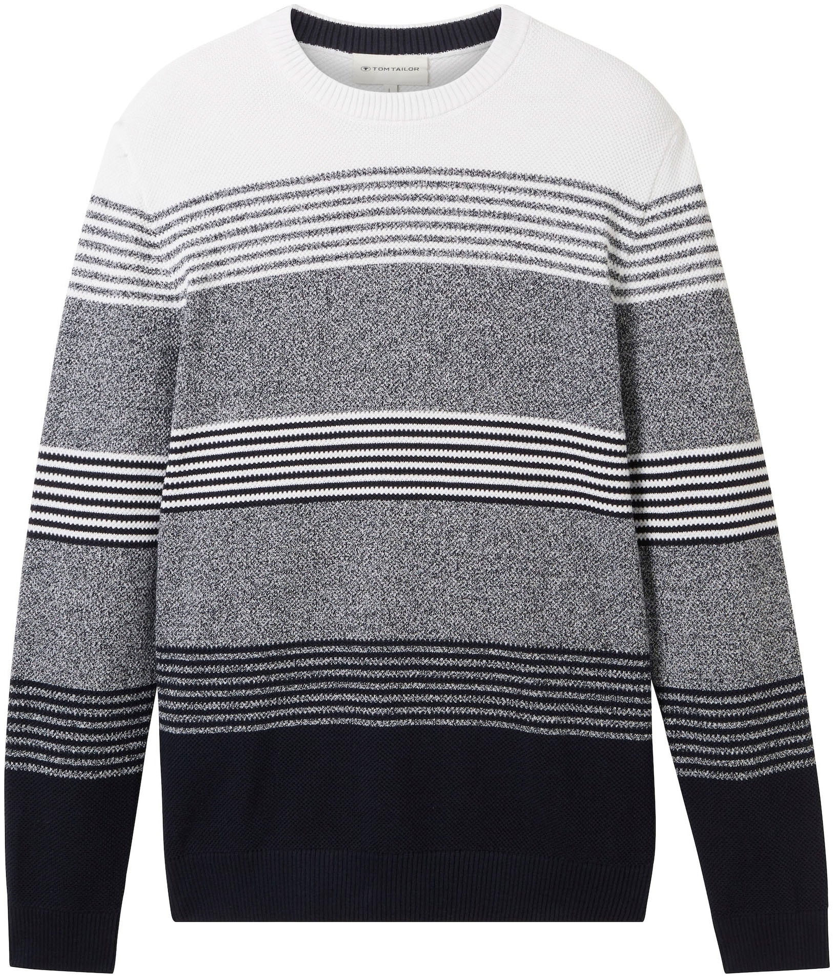 TOM TAILOR Streifenpullover, mit Streifen-Optik