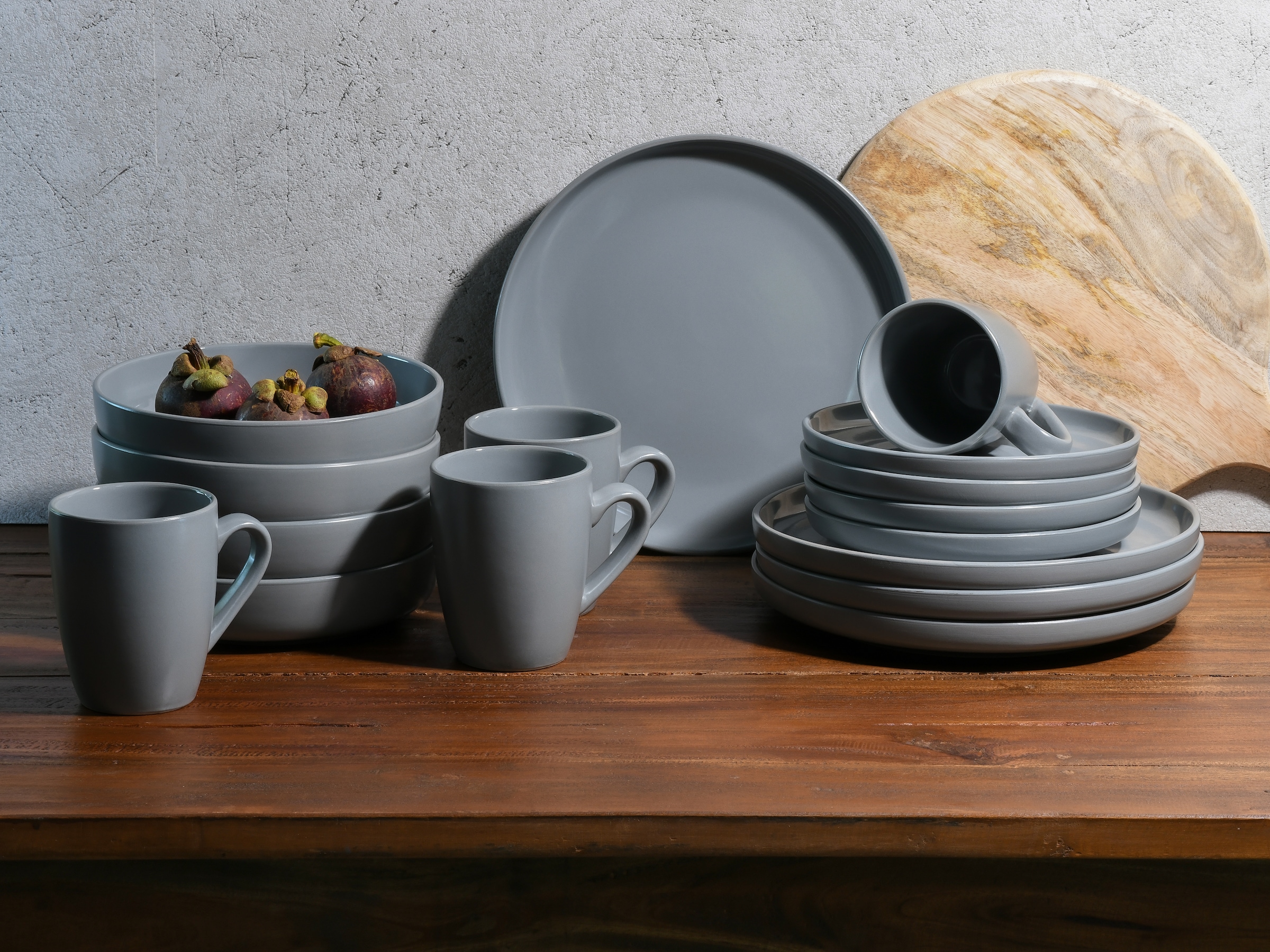 LeGer Home by Lena Gercke Kombiservice »Geschirr-Set, Service Liliane« skandinavische, minimalistische Formensprache, 16 Teile