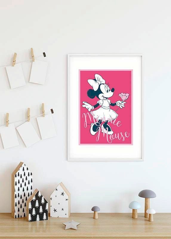 Komar Bild »Minnie Mouse Girlie« Disney 1 Stk. tlg. Wandbild zur Dekoration im Kinderzimmer - ohne Rahmen