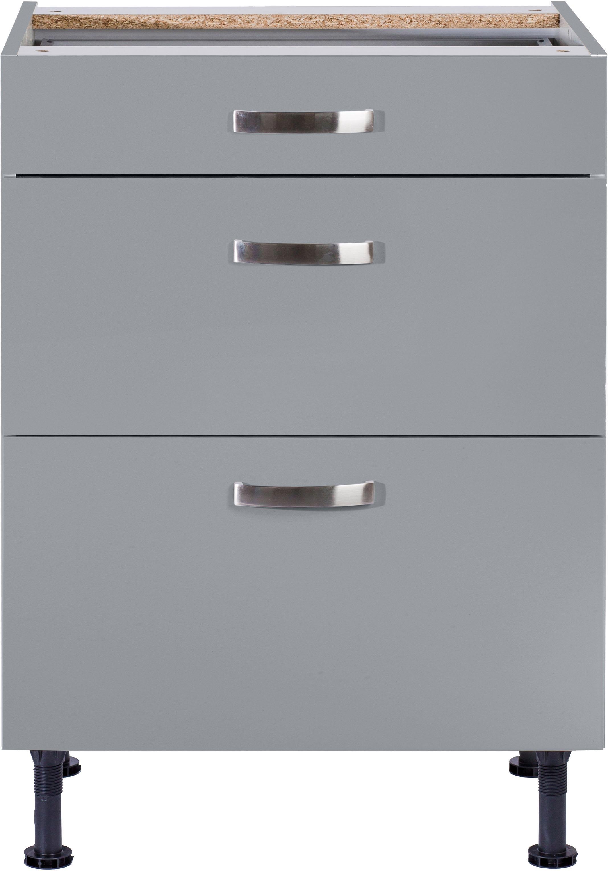 KOCHSTATION Unterschrank »KS-Cara«, Breite 60 cm, mit Vollauszügen und Soft-Close-Funktion