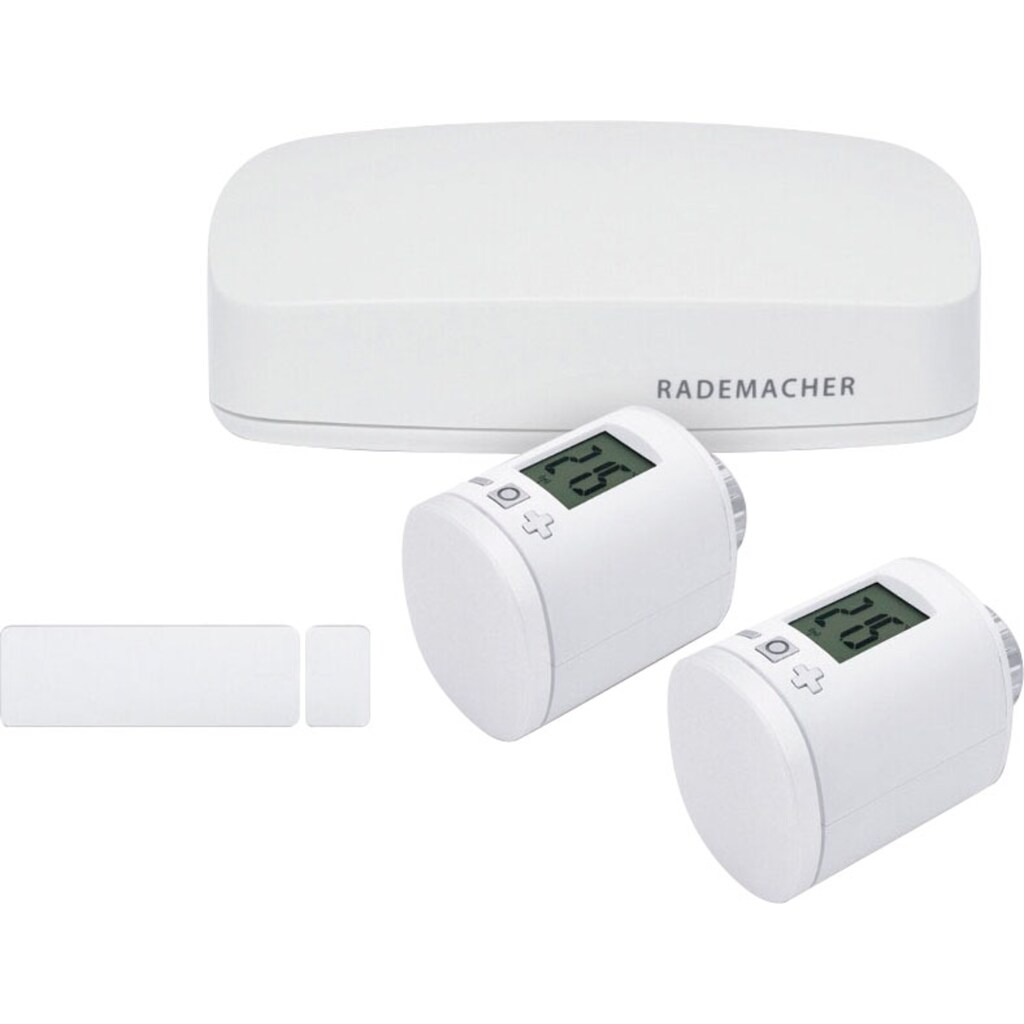 Rademacher Smart-Home Starter-Set »Aktionspaket ''Heizen''«, (Set, 2x DuoFern Heizkörperstellantrieb, DuoFern Fenster-/Türkontakt)