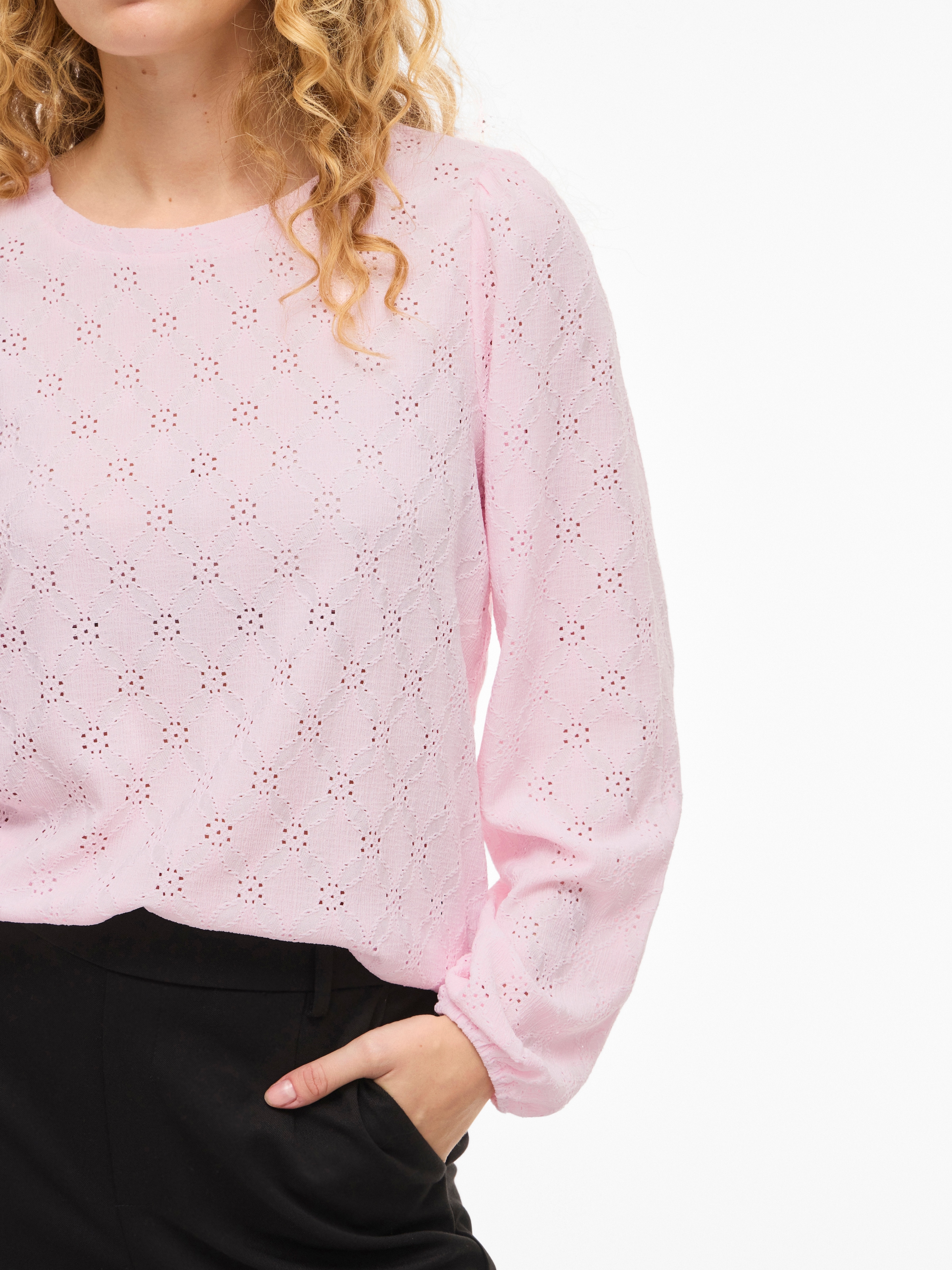 Vila Langarmshirt »VIASTA O-NECK L/S TOP - NOOS«