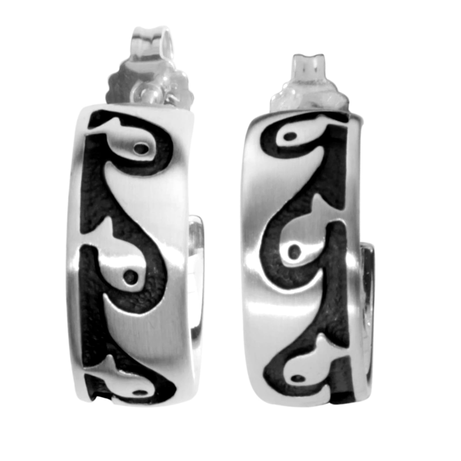 OSTSEE-SCHMUCK Paar Ohrstecker »- Fisch - Silber 925/000 -,«