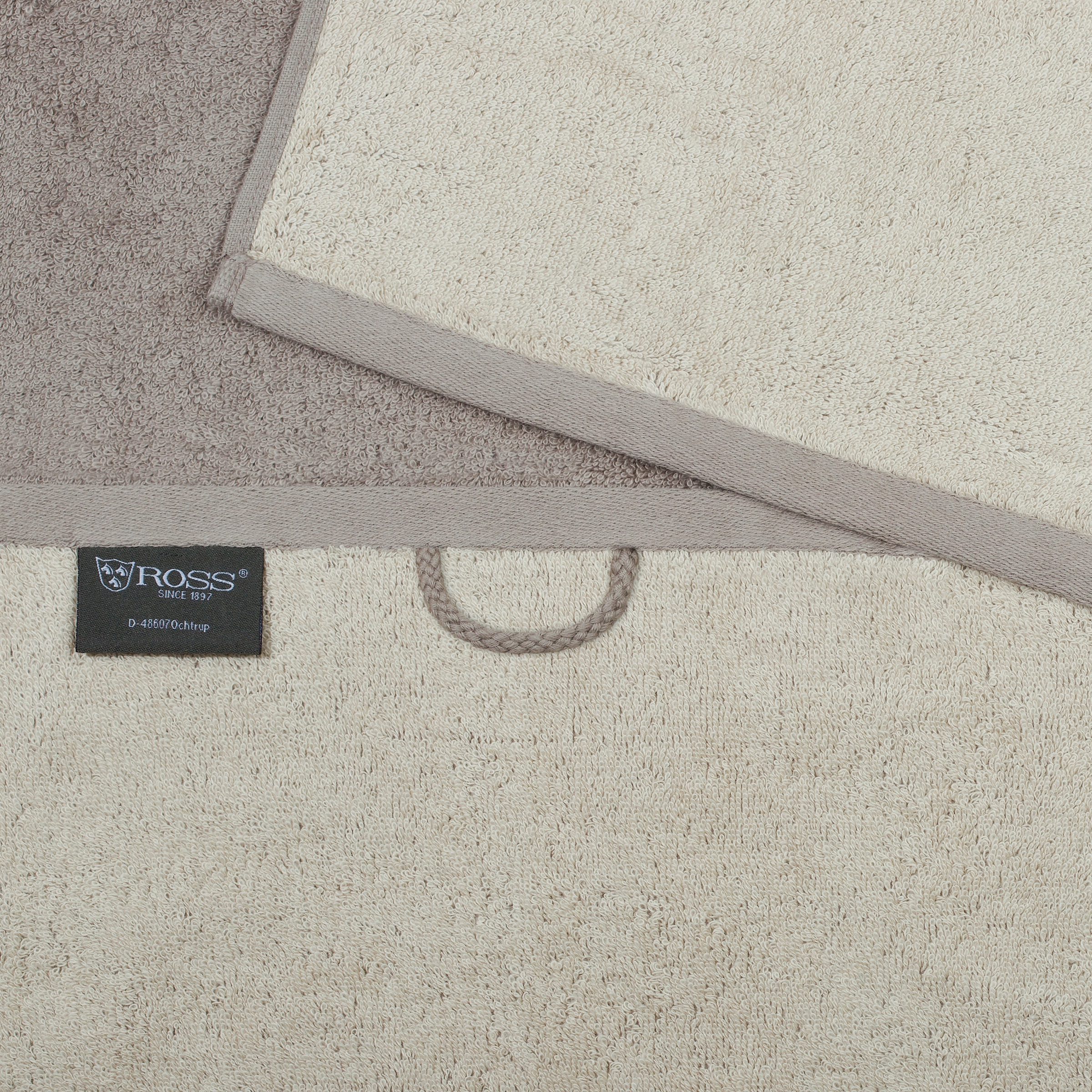 ROSS Duschtuch »Doubleface - Uni-Farbfond« aus feinster Baumwolle