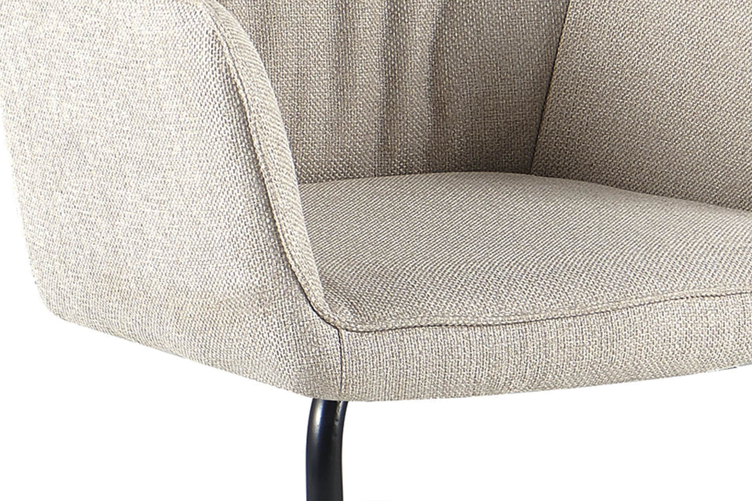 OTTO home Freischwinger »Elba« (Set) 2 Stk.gemütlicher Stuhl / Sessel, 180 Grad drehbar, Auto Return, Webstoff