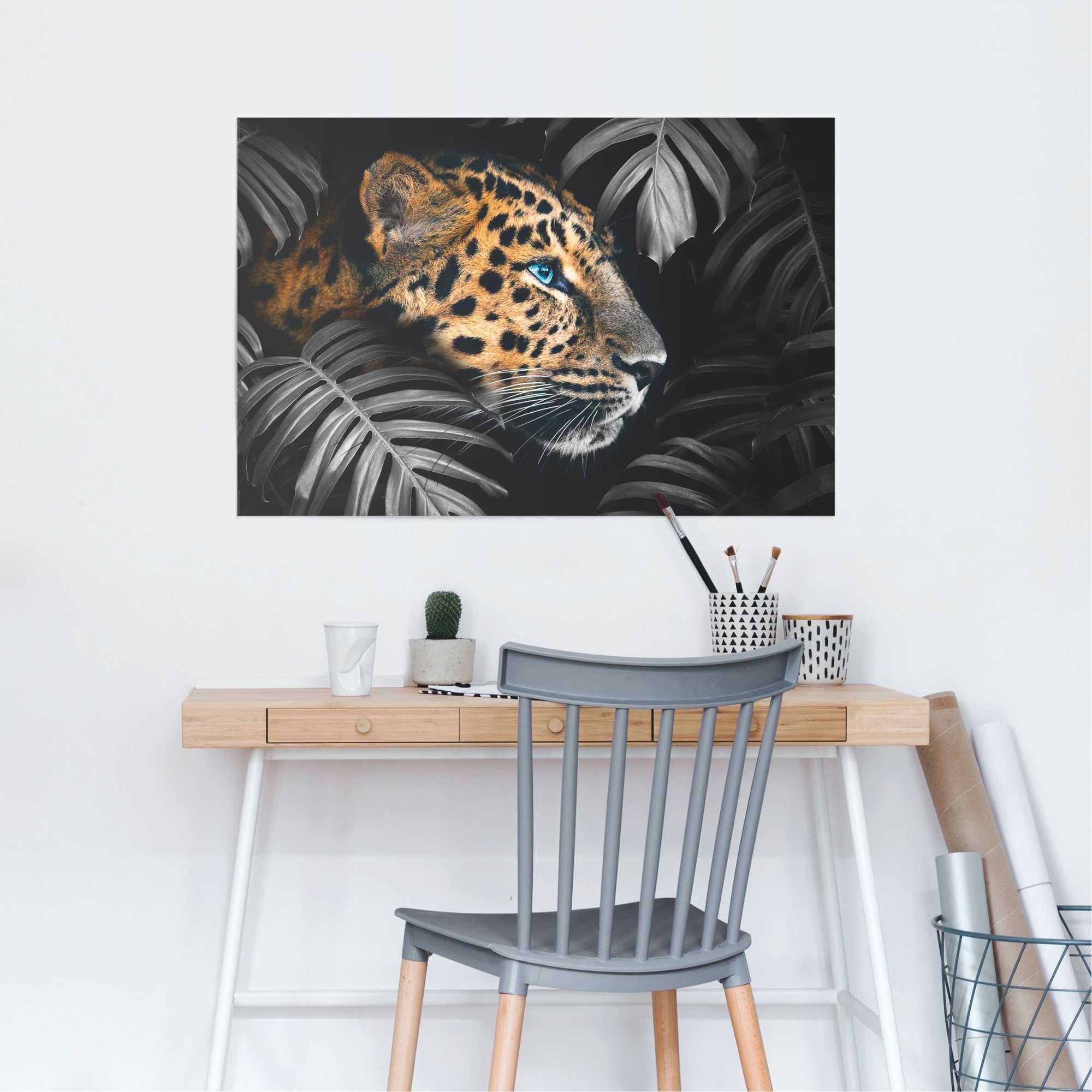 Reinders! Poster »Leopard Jungle - Eyecatcher - Tiermotiv - Modern«, (1 St.)