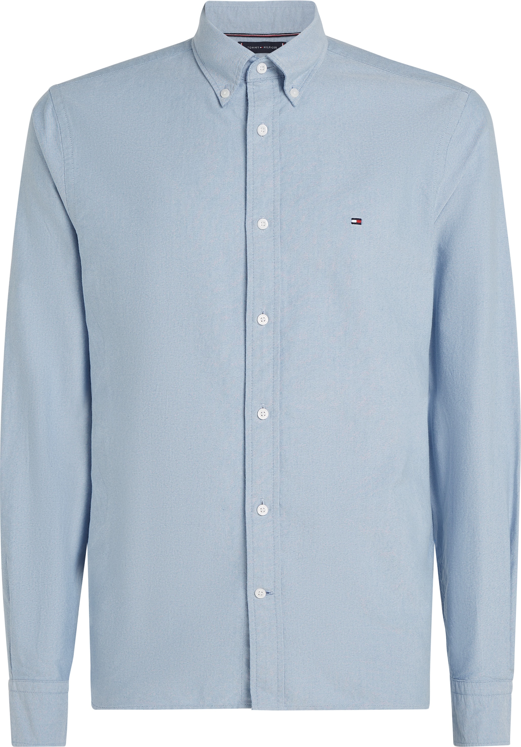 Tommy Hilfiger Big & Tall Langarmhemd »BT-SOLID HERITAGE OXFORD S-B«, in Großen Größen, Logostickerei