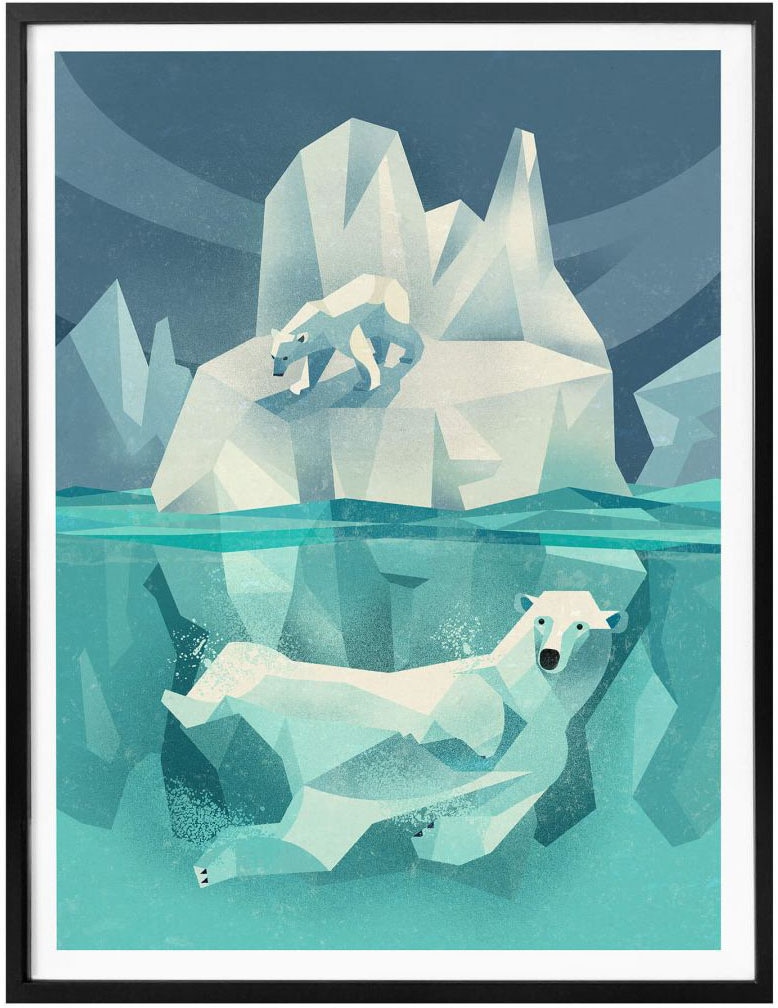 Wall-Art Poster »Polar Wandposter Bild, kaufen Bear«, Wandbild, (1 OTTO Tiere, St.), Poster, bei