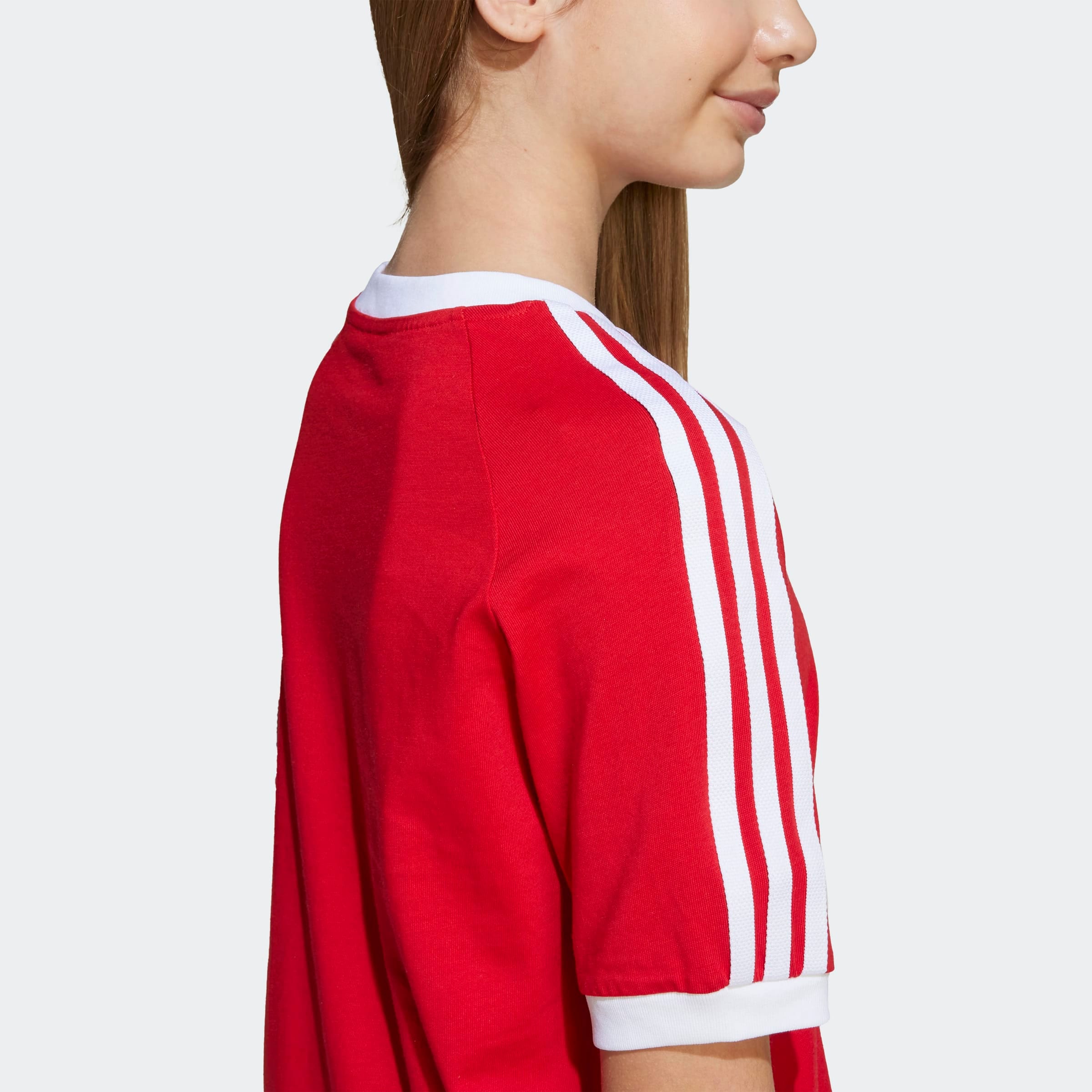 adidas Originals T-Shirt »ADICOLOR 3-STREIFEN KIDS« sportlicher Stil, mit kurzen Ärmeln, für Kinder, aus Baumwolle