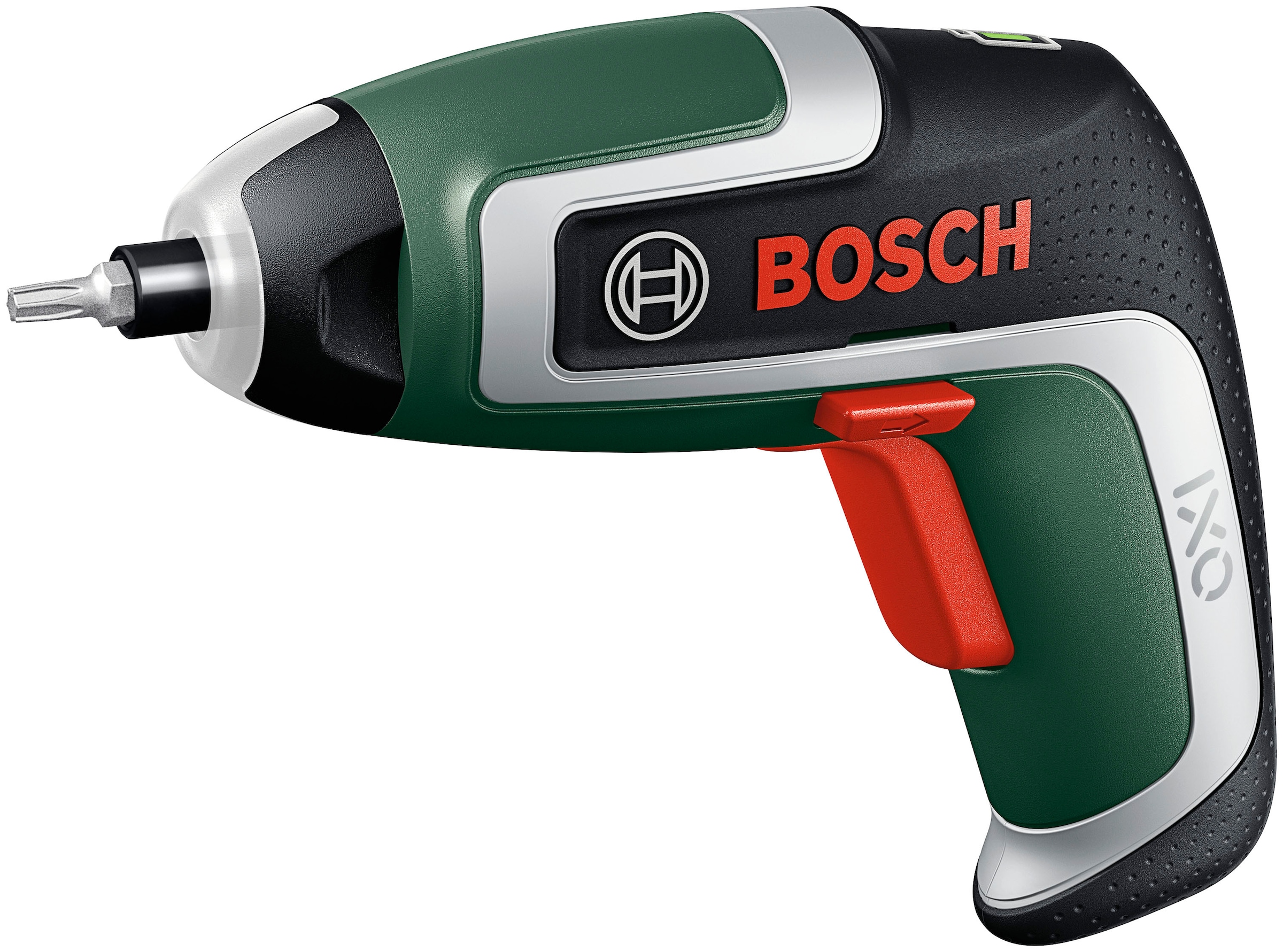 Bosch Home & Garden Akku-Schrauber »IXO 7«, (Set), mit 10-tlg. Bit-Set, Winkelaufsatz, Exzenteraufsatz, Aufbewahrungsbox