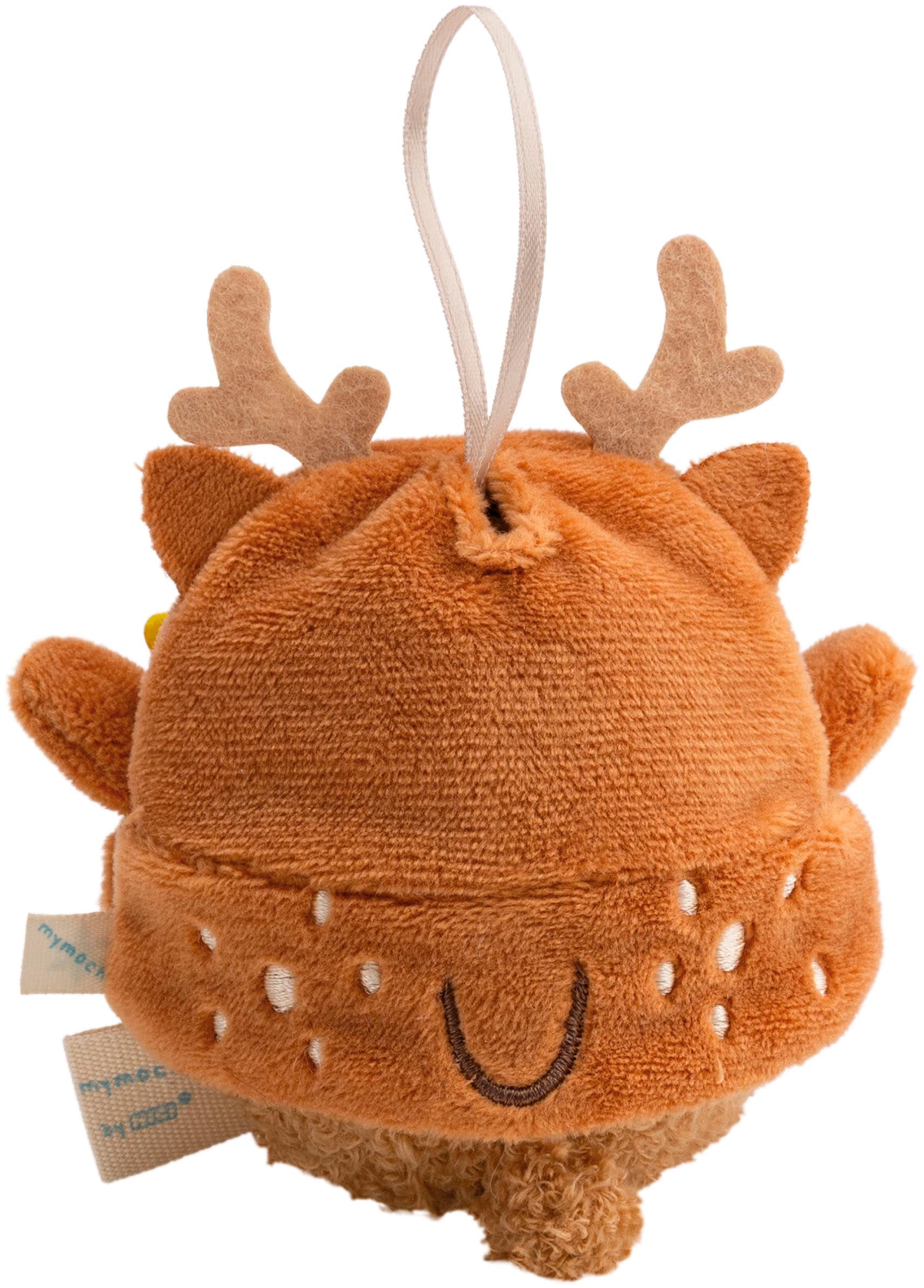 Nici Kuscheltier »mymochi, Set Schaf Wools braun 8cm mit Glocke & Rentierkostüm« in Geschenkbox