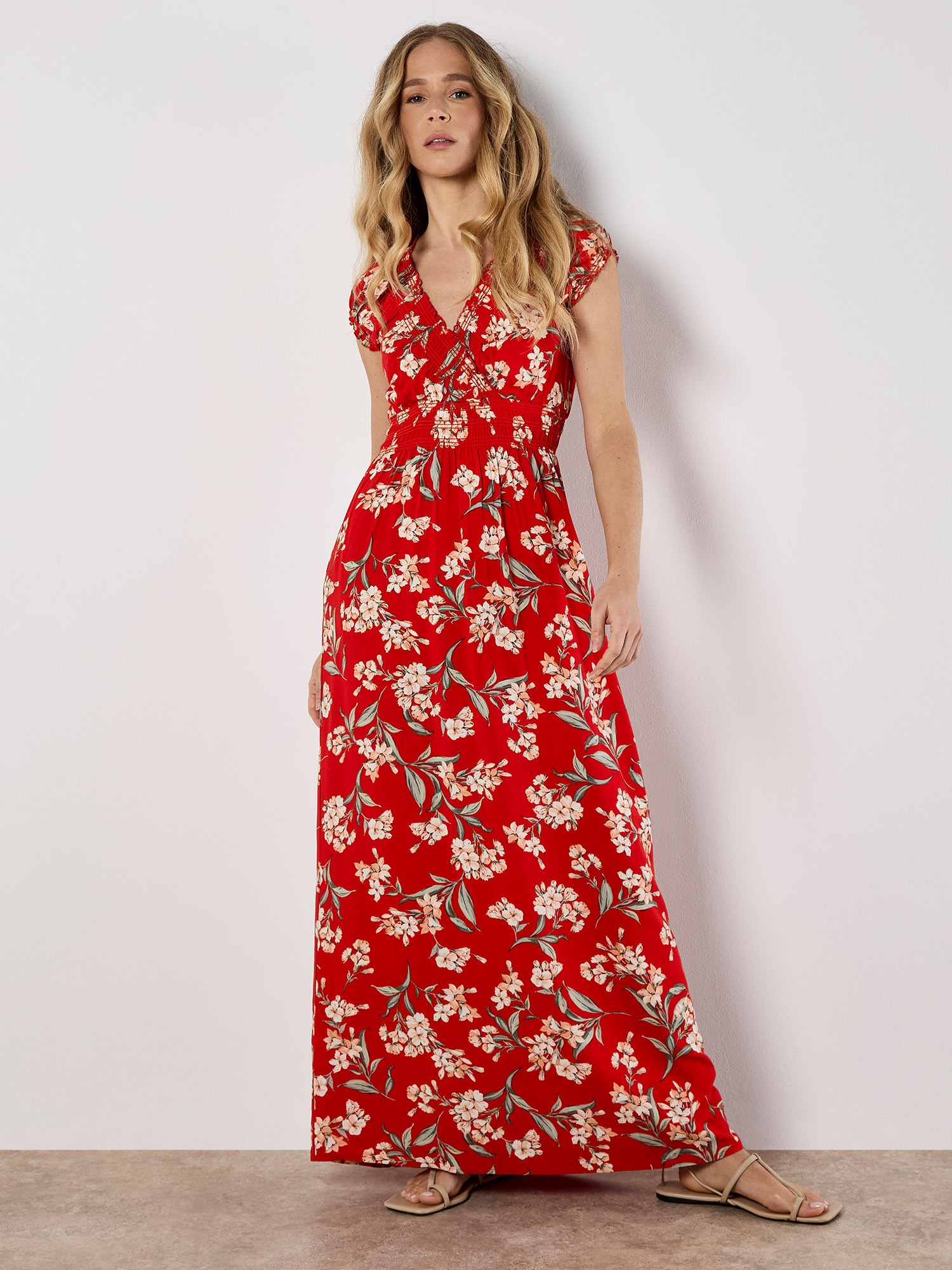 Apricot Maxikleid »Maxikleid« mit Blumenmuster